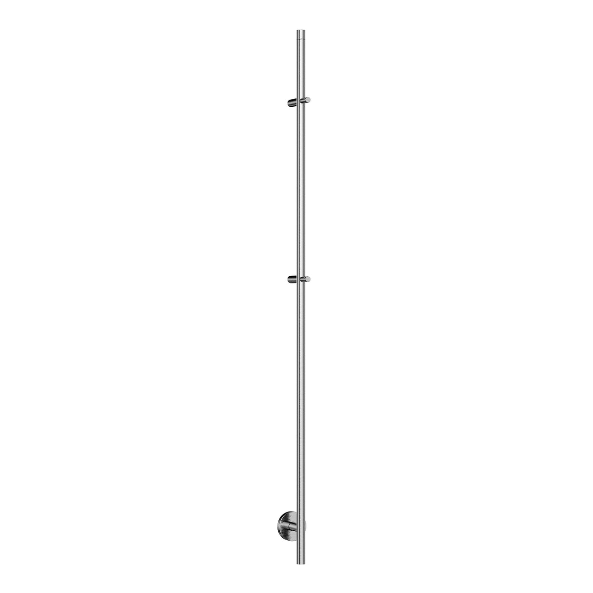 Wiesbaden callista elektrische staafhanddoekradiator 60 Watt 150 cm geborsteld staal PVD