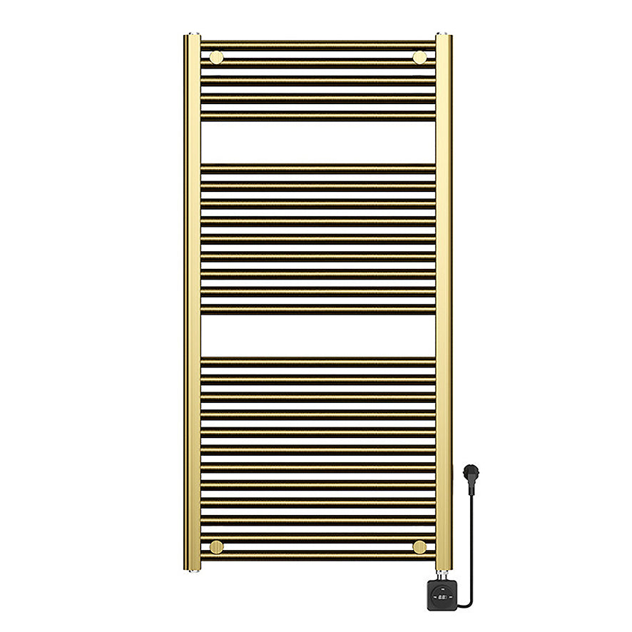 Wiesbaden elara elektrische radiator Smart WiFi 118,5 x 60 cm geborsteld messing PVD
