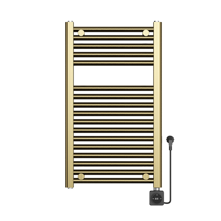 Wiesbaden elara elektrische radiator Smart WiFi 76,6 x 45 cm geborsteld messing PVD