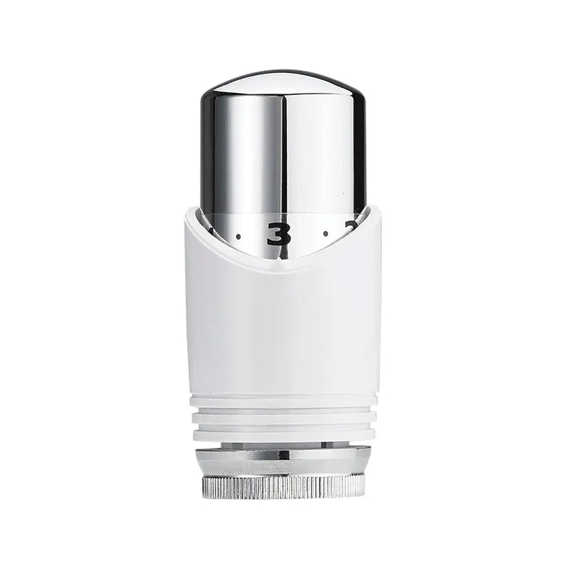 luxe thermostaatknop M-30 wit/chroom