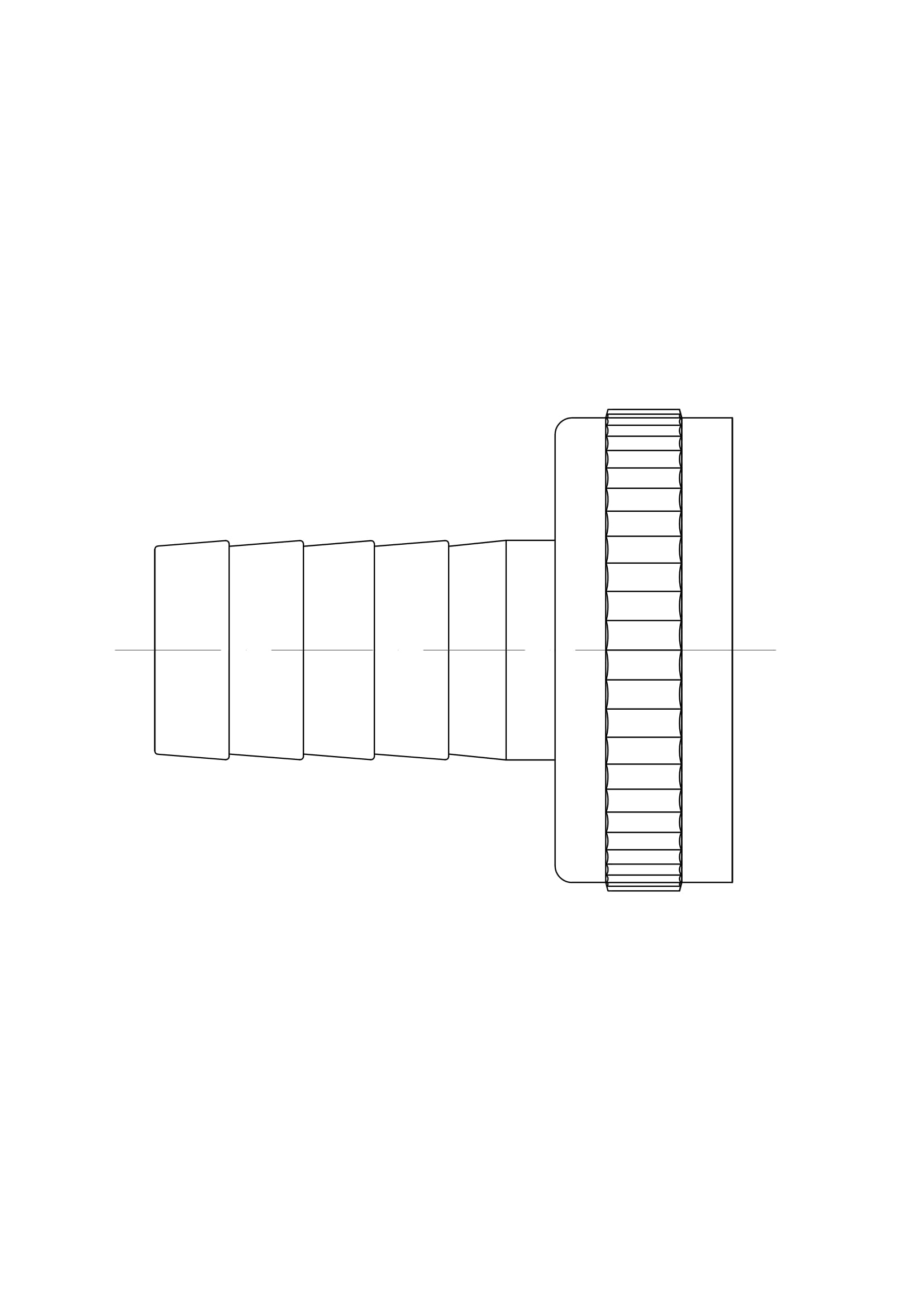 chroom slangwartel set 1/2 x M 22 en borgring