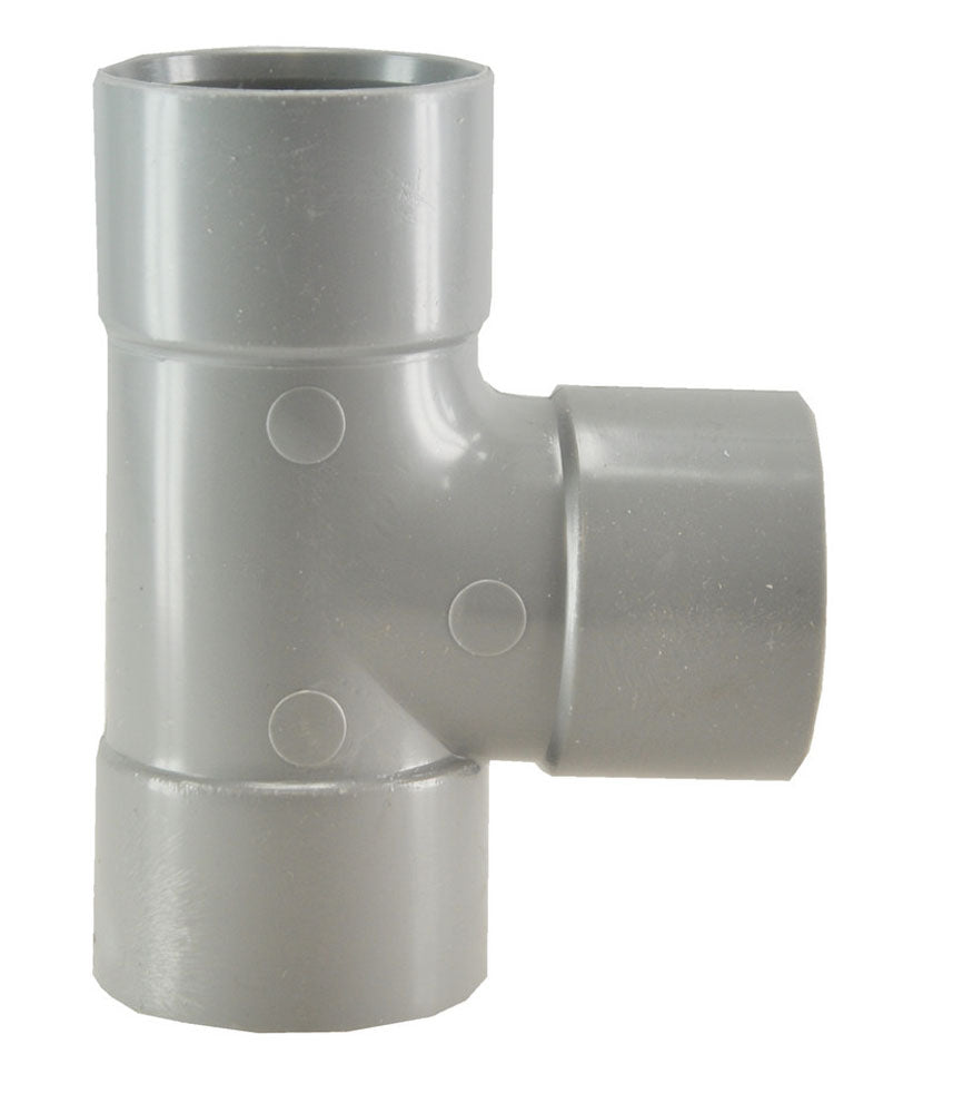 T-stuk 3 x mof 125 mm 90 graden PVC