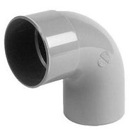 HWA bocht mof 100 mm x verjongde spie 100 mm 90 graden PVC