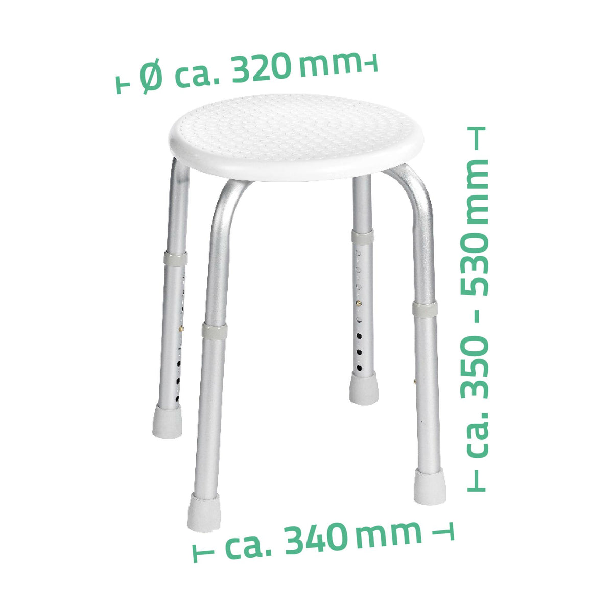 Ridder a00603101 Badkamerkrukje Rond Wit