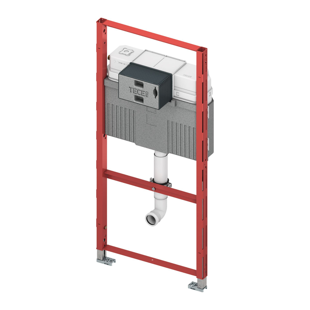 TECEprofil wc-inbouwframe met uni-spoelkast voor staand toilet - bouwhoogte 1120 mm