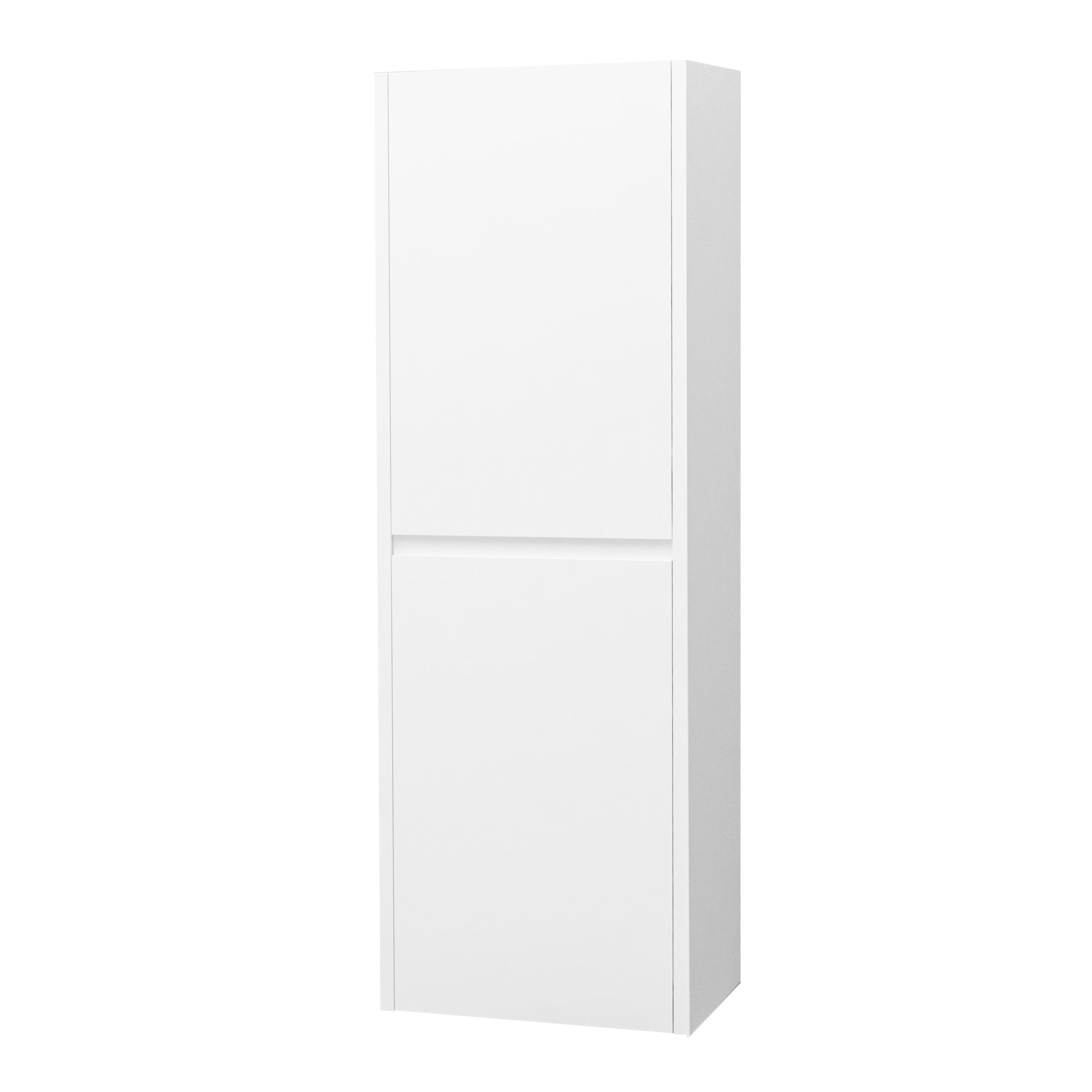 Aloni hayat kolomkast - 2 deuren - greeploos - softclose - omkeerbaar - 35x135x35 cm - glanzend wit