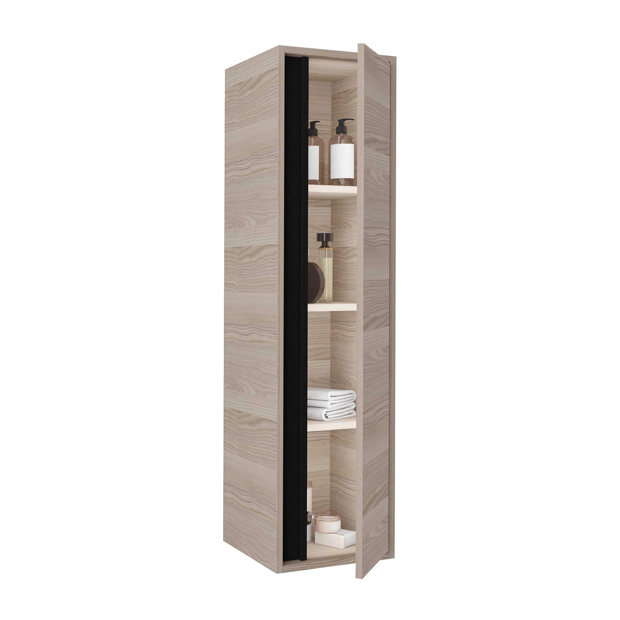Aloni sharp kolomkast (135cm) - hazelnoot