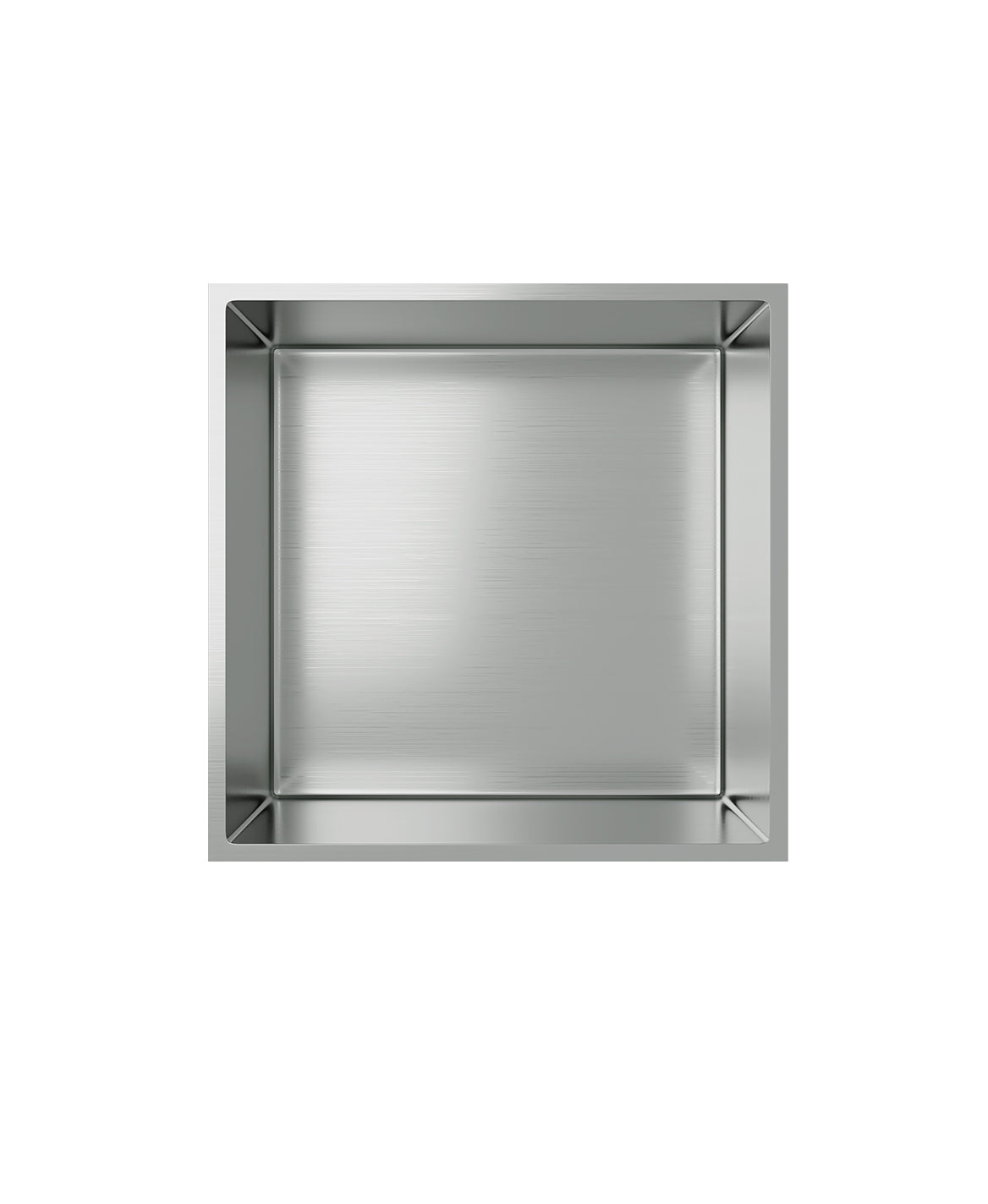 Aloni inbouwnis (300x300x70mm) - geborsteld rvs