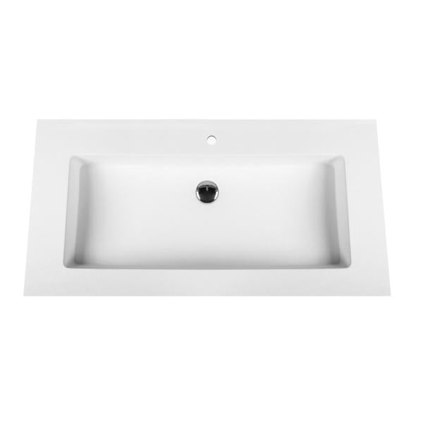 Aloni solid surface wastafel (60cm) - wit