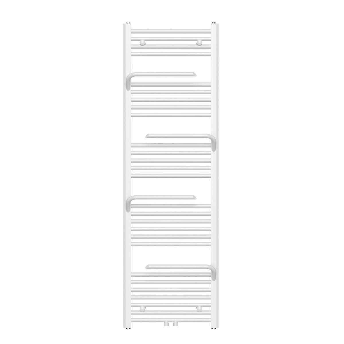 Belrad handdoekradiator - met handdoekhouder - links-rechts/middenaansluiting - 1600 x 500 mm - glanzend wit