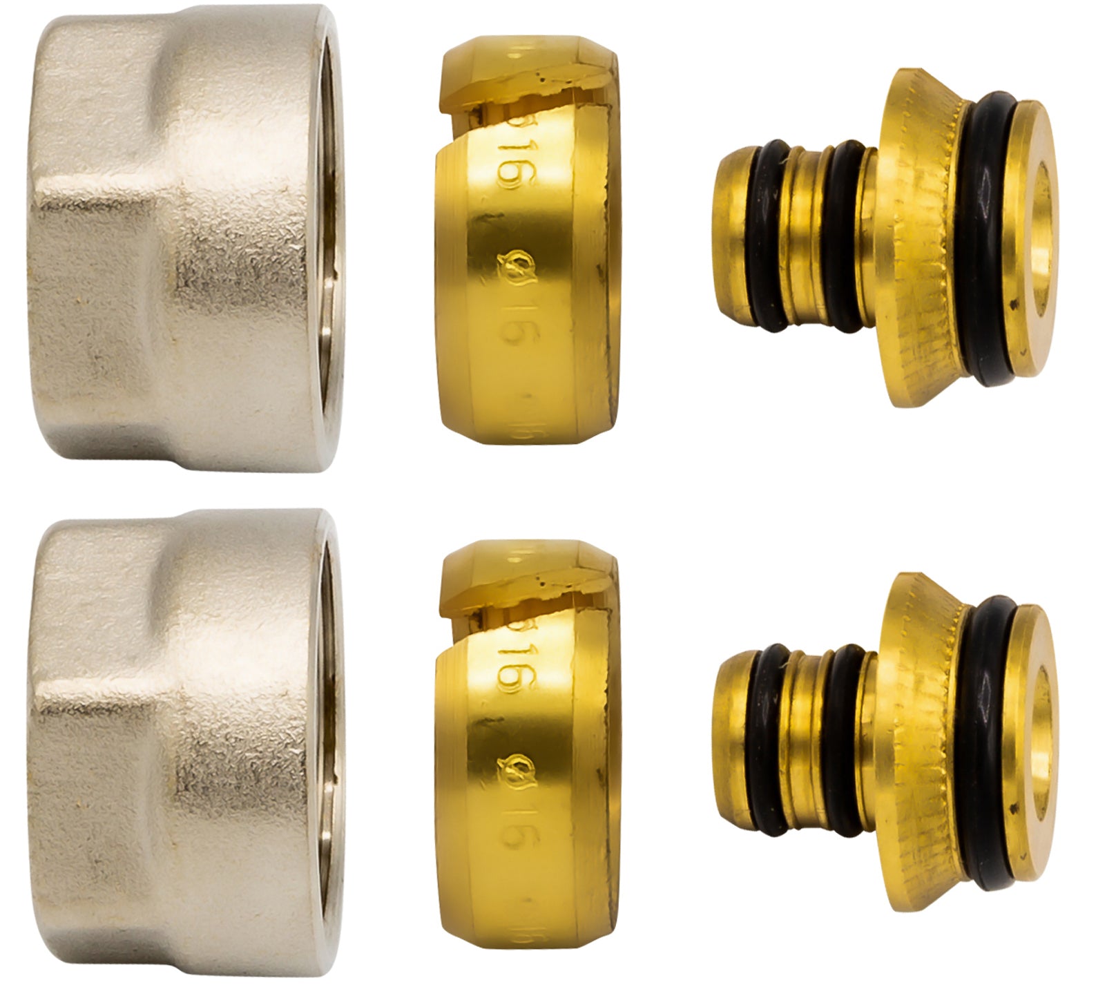 Klemkoppelingen ekx16x2 - nickel-2sts