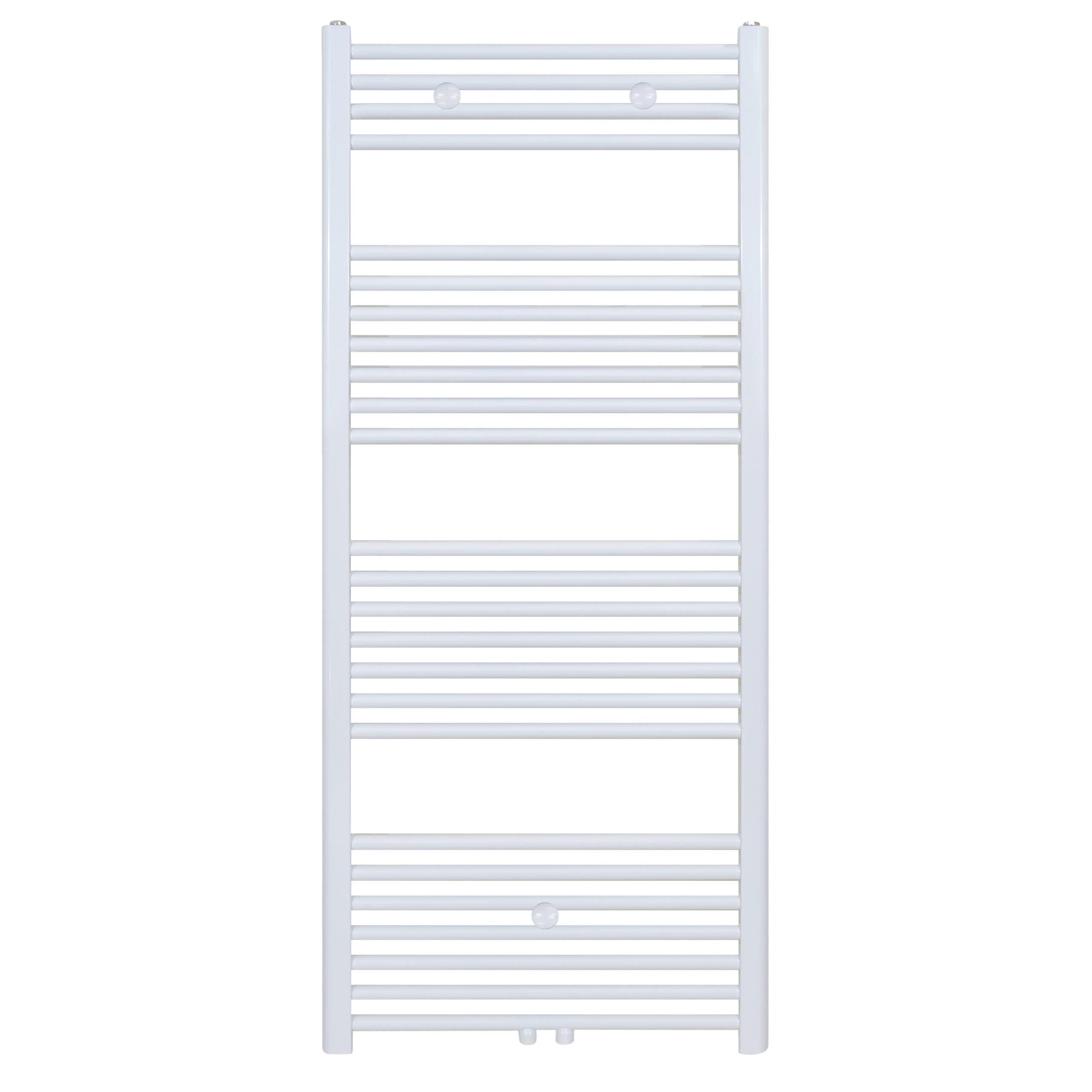 Belrad handdoekdroger - links-rechts/middenaansluiting - 655 watt - 1400x500cm - glanzend wit