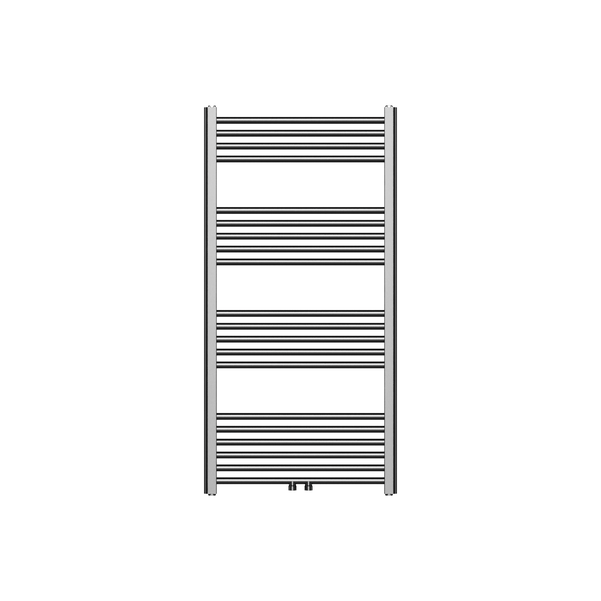 Belrad handdoekdroger - links-rechts/middenaansluiting - 414 watt - 1200x600cm - gunmetal