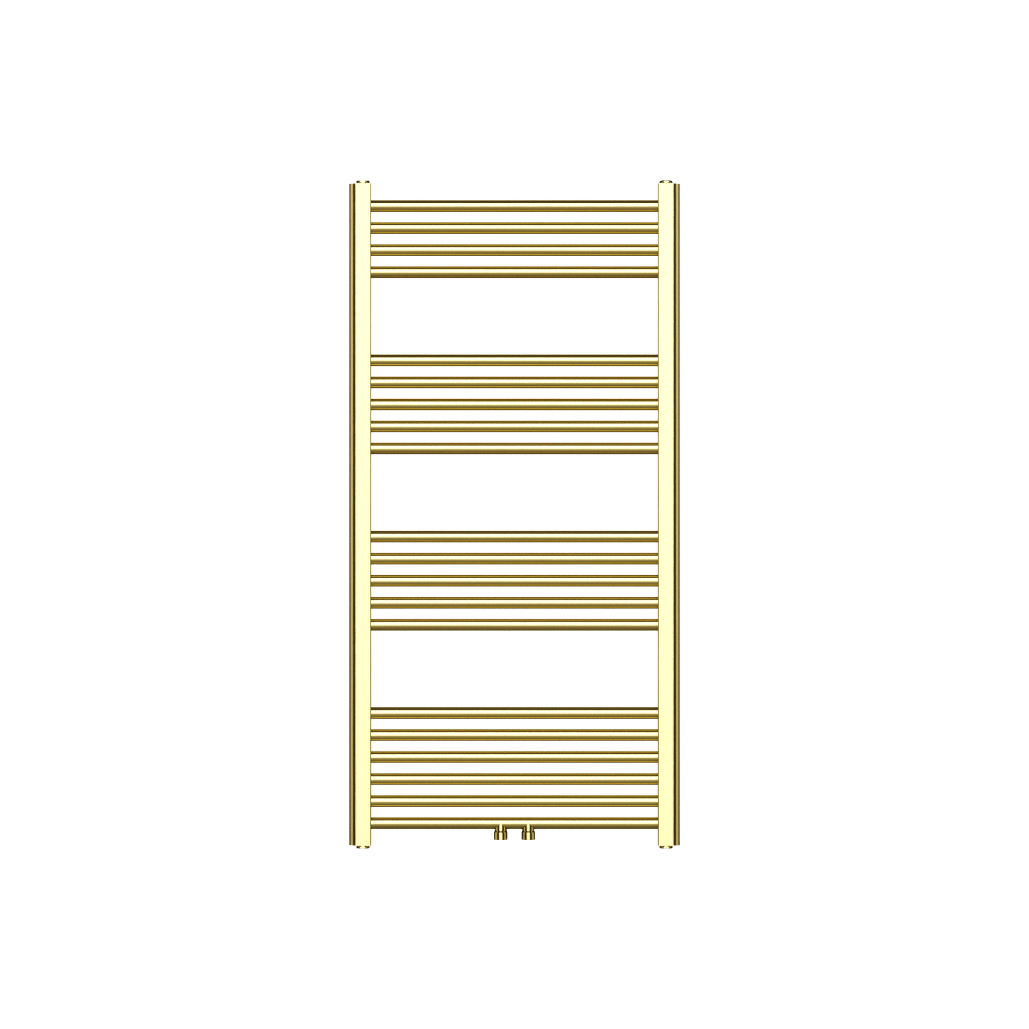 Belrad handdoekdroger - links-rechts/middenaansluiting - 414 watt - 1200x600cm - geborsteld goud