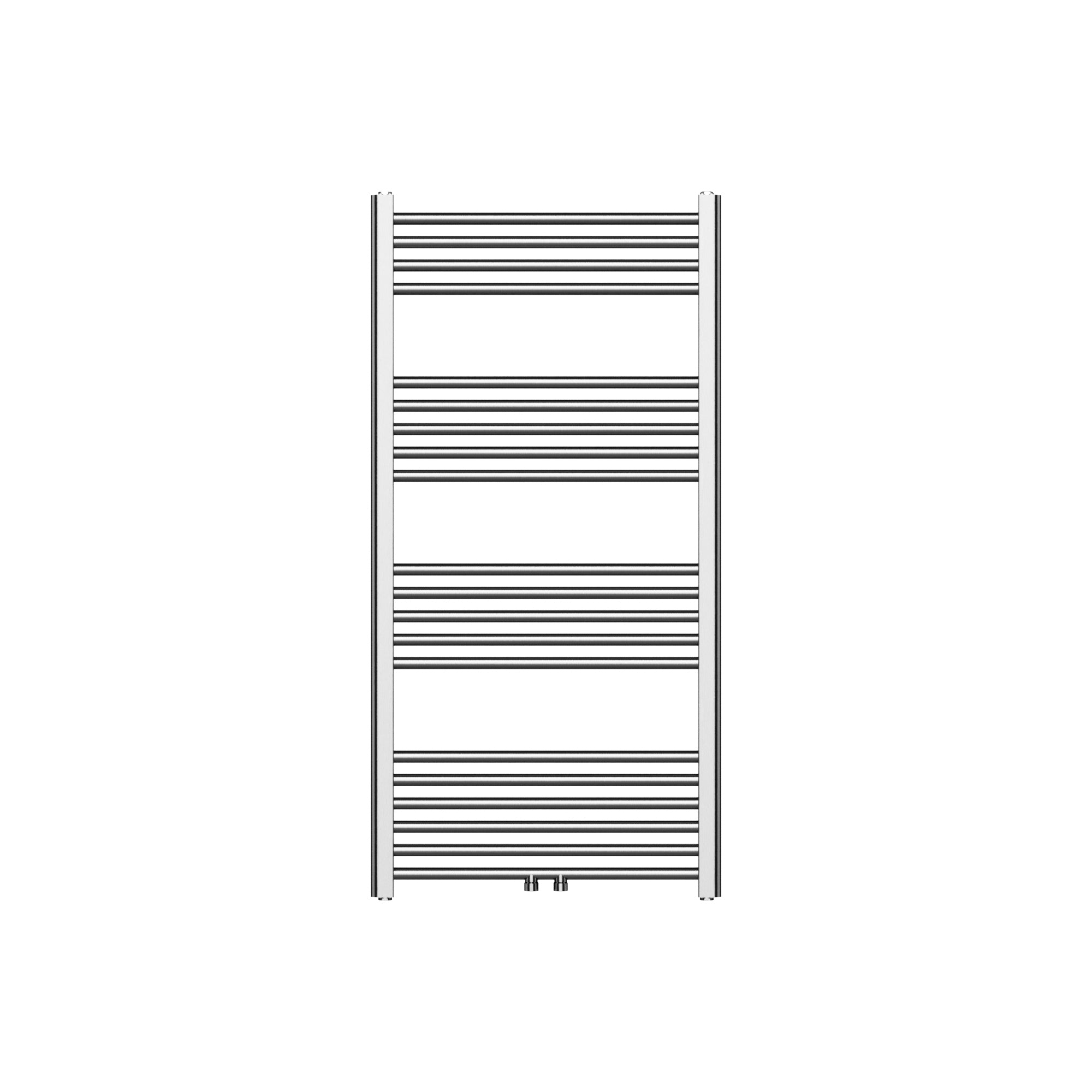 Belrad handdoekdroger - links-rechts/middenaansluiting - 414 watt - 1200x600cm - geborsteld rvs