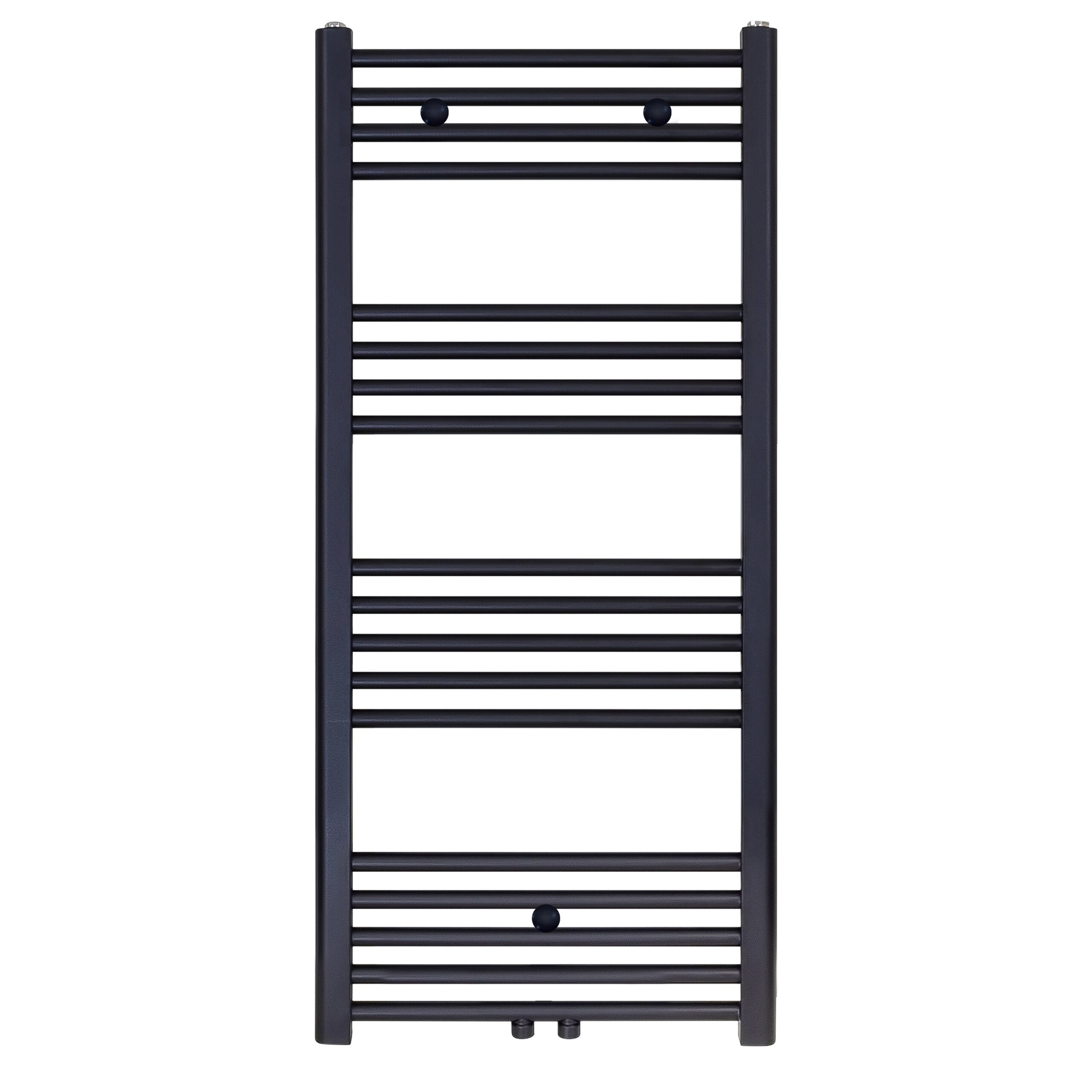 Belrad handdoekdroger - links-rechts/middenaansluiting - 537 watt - 1200x500cm - mat zwart