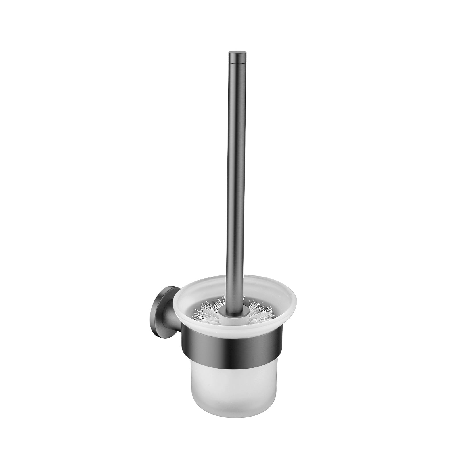 Aloni toiletborstel met houder - gunmetal