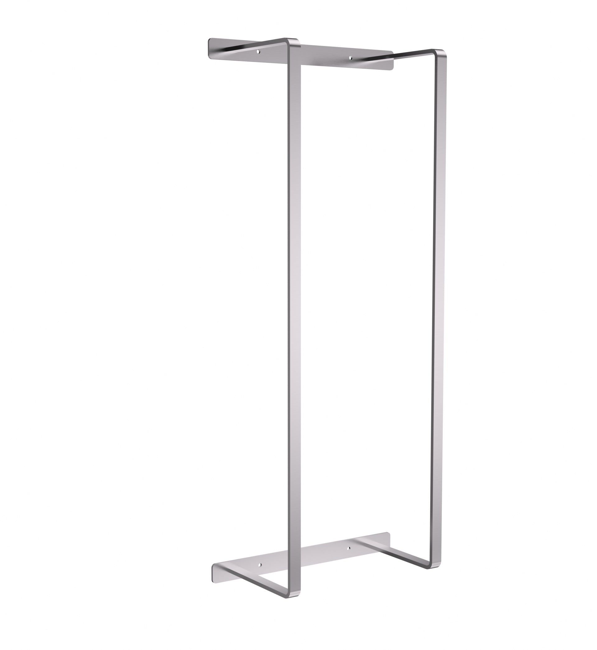 Handdoekrek - verticaal - 67x28x144 cm - geborsteld rvs