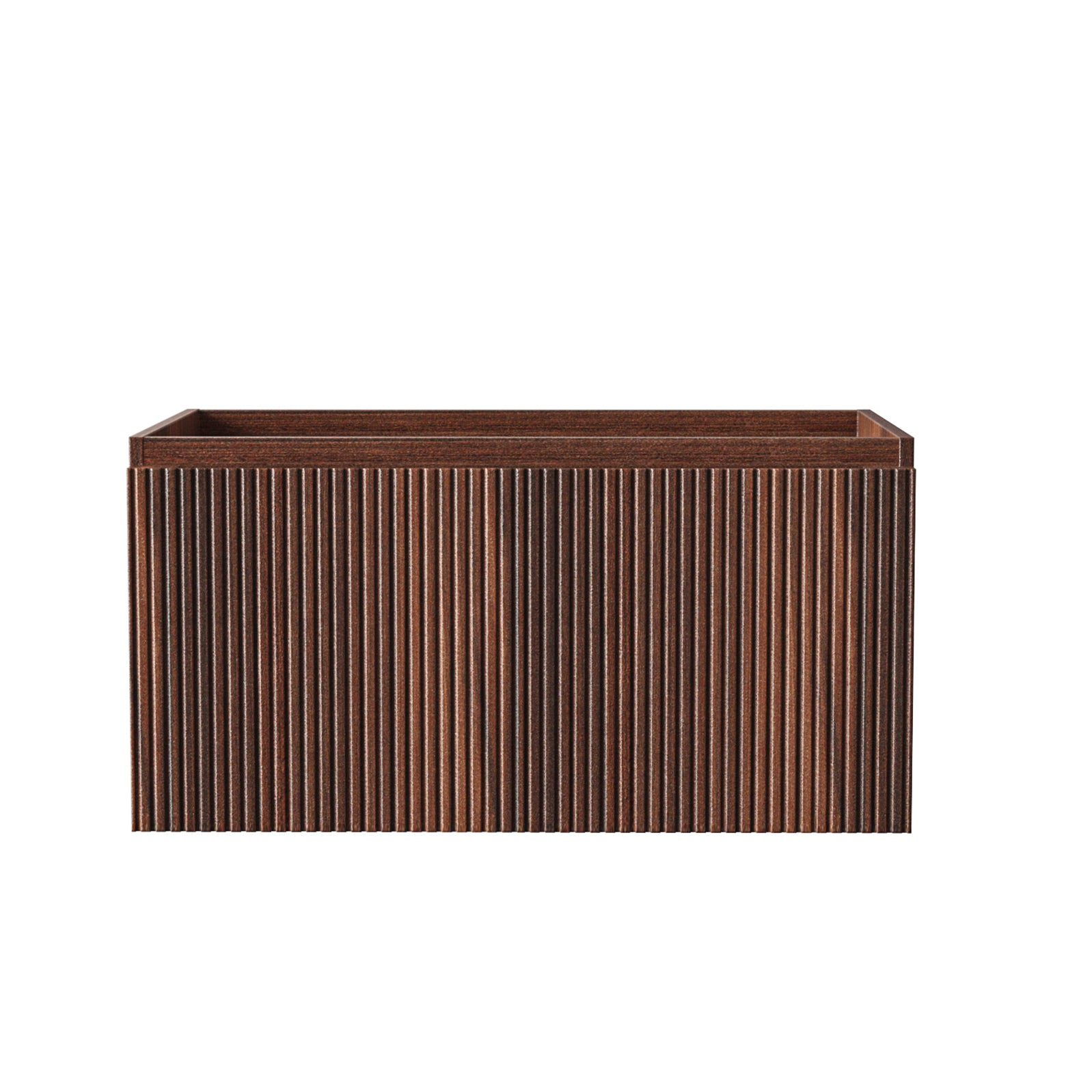 Aloni ela wastafelonderkast - 1 lade - greeploos - soft close – 80x40x45 cm - wenge