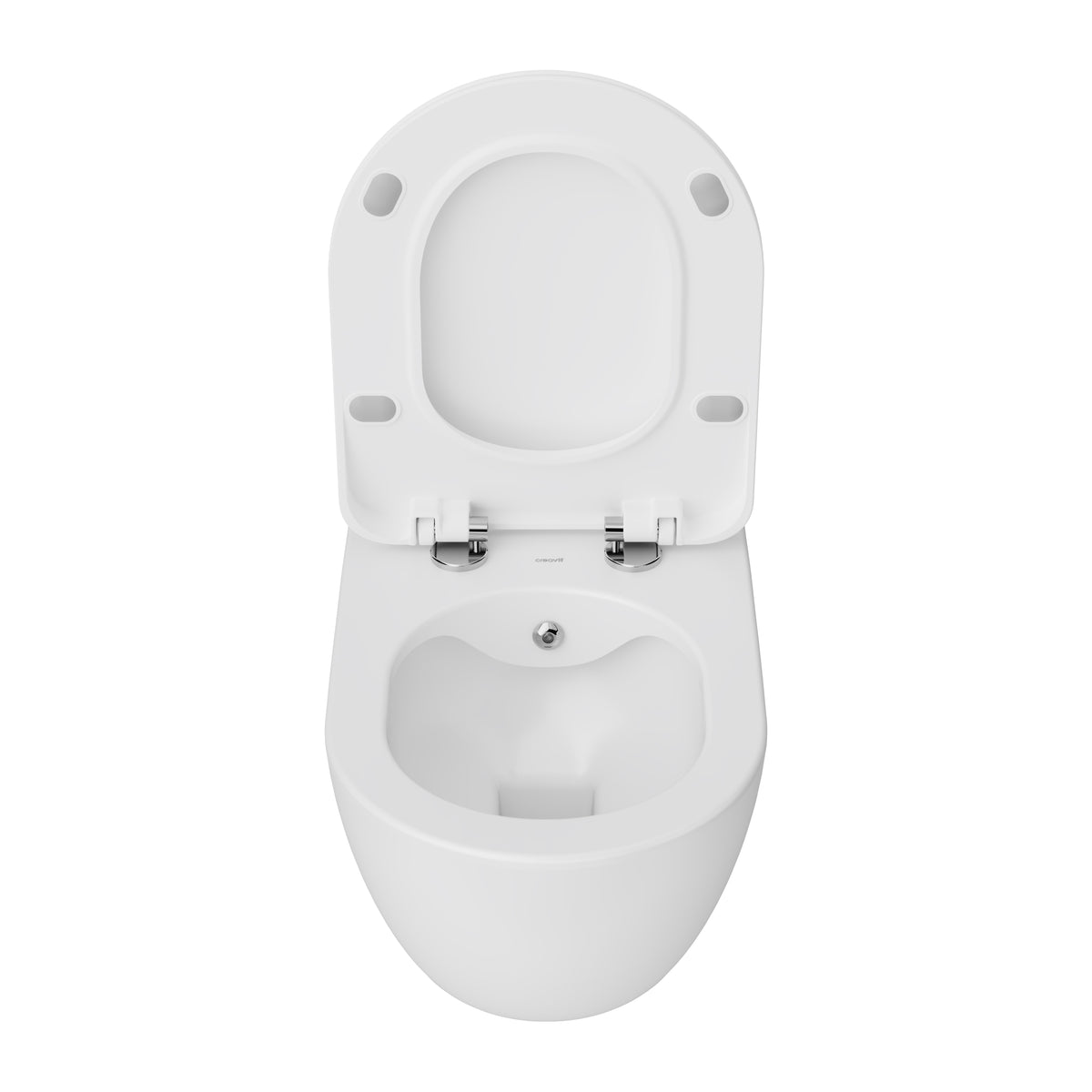 Creavit Rimoff ophang wc met rvs sproeier (bidet), mat wit