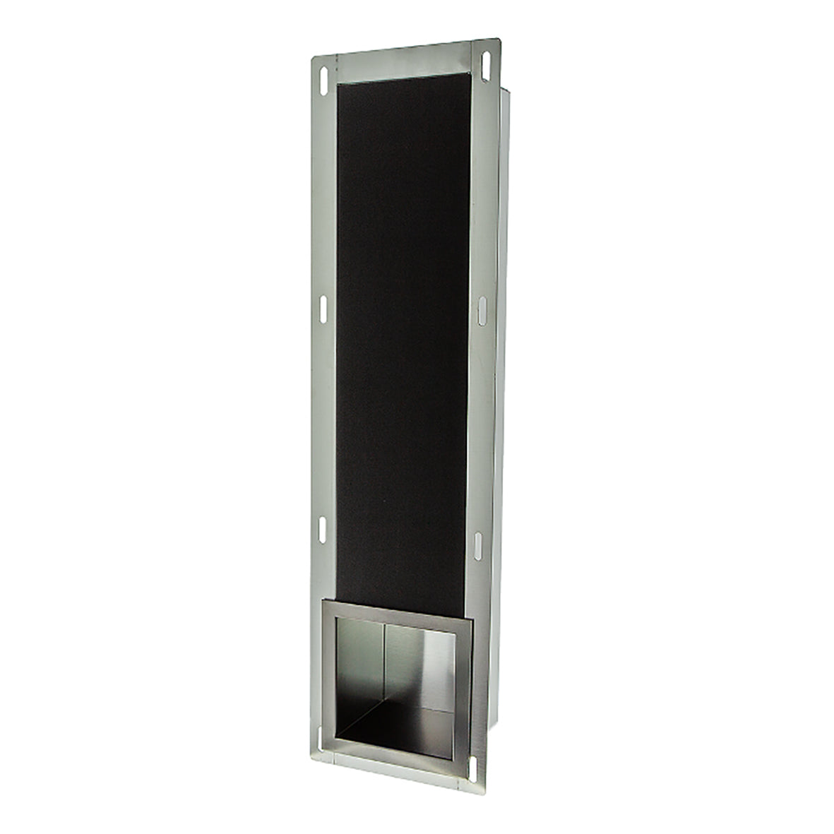 Aloni inzetstuk voor reserverolhouder - inbouw - gunmetal