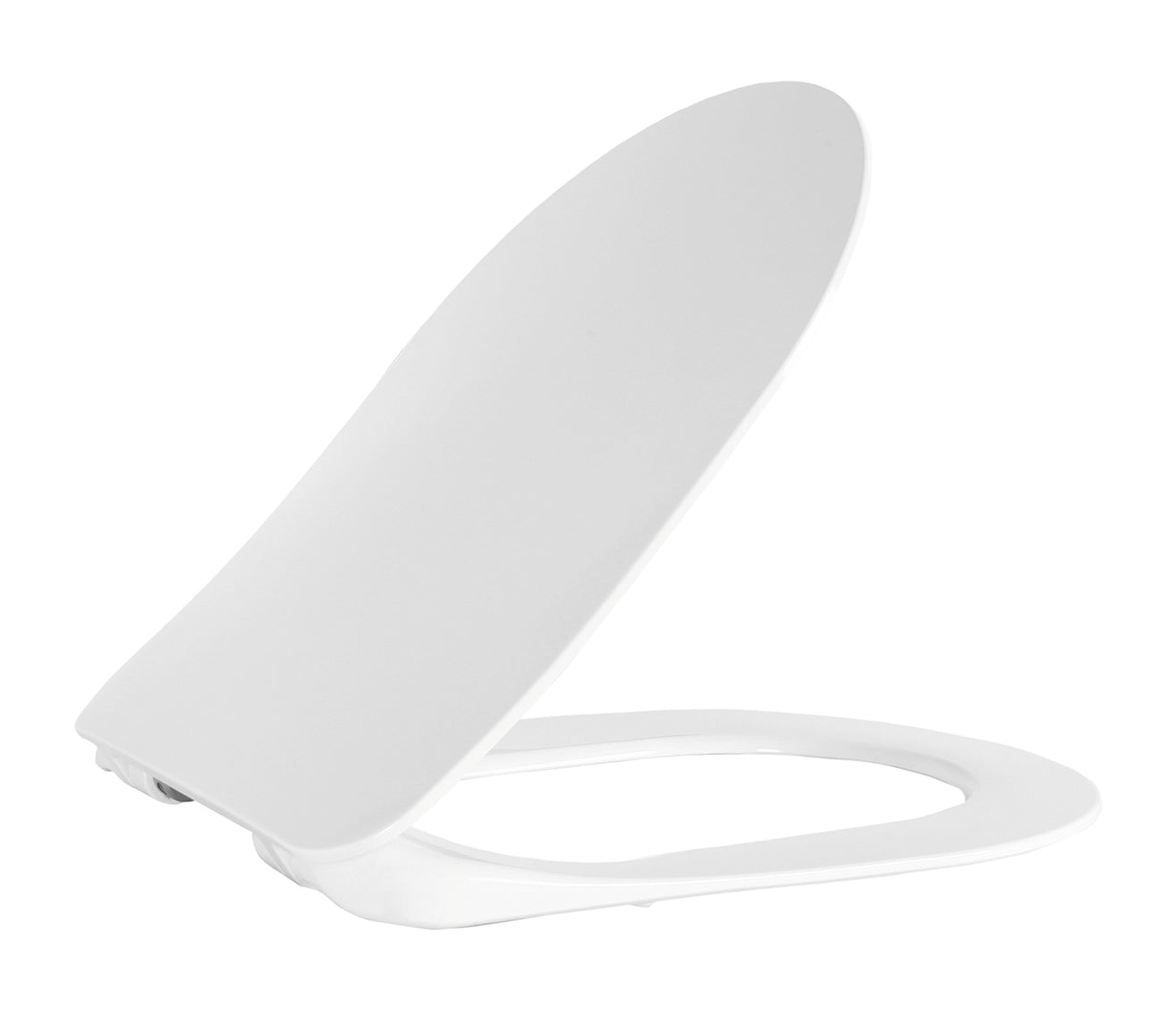 Creavit duck wc-zitting - d-model - slim design - soft close - quick release - duroplast - rvs scharnieren - mat wit