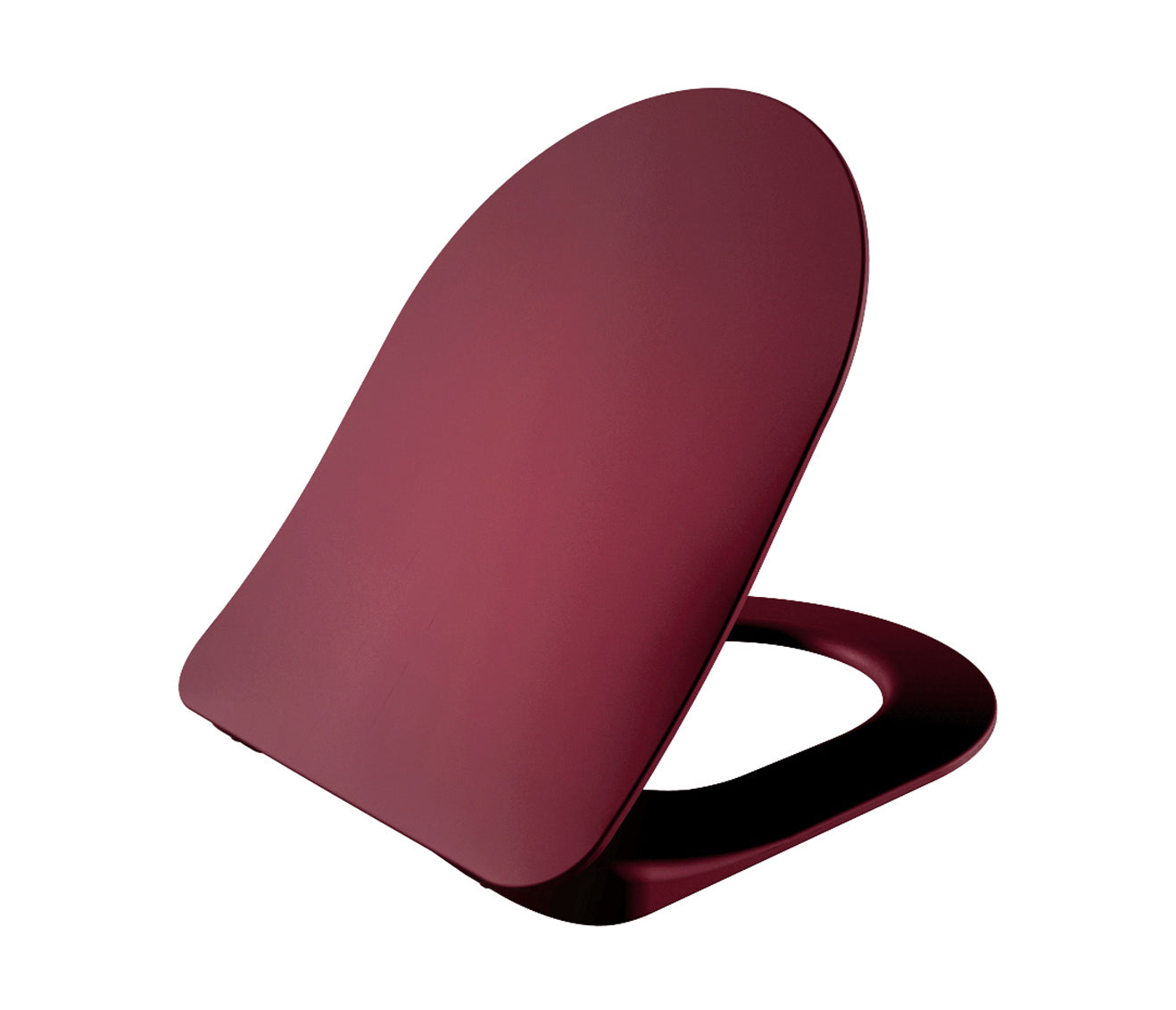 Creavit duck wc-zitting - d-model - slim design - soft close - quick release - duroplast - rvs scharnieren - berry