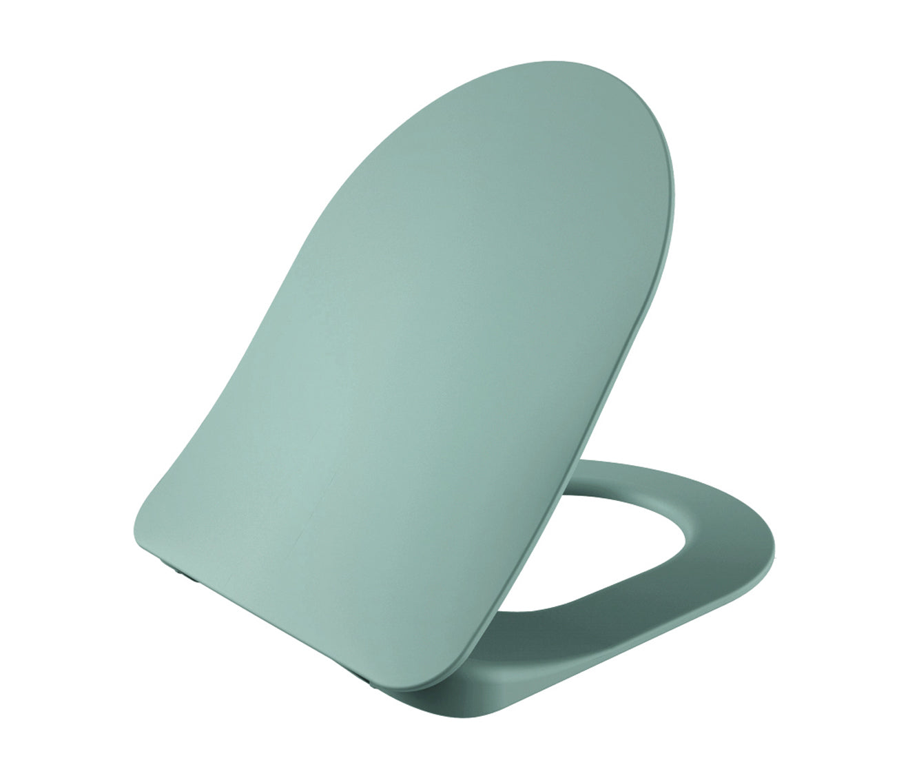 Creavit duck wc-zitting - d-model - slim design - soft close - quick release - duroplast - rvs scharnieren - nijlgroen