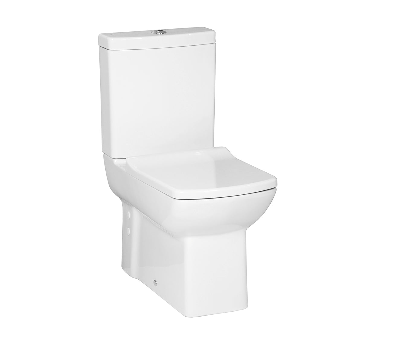 Lara staande wc onderpot, zonder sproeier (bidet), muur/onder uitgang wit