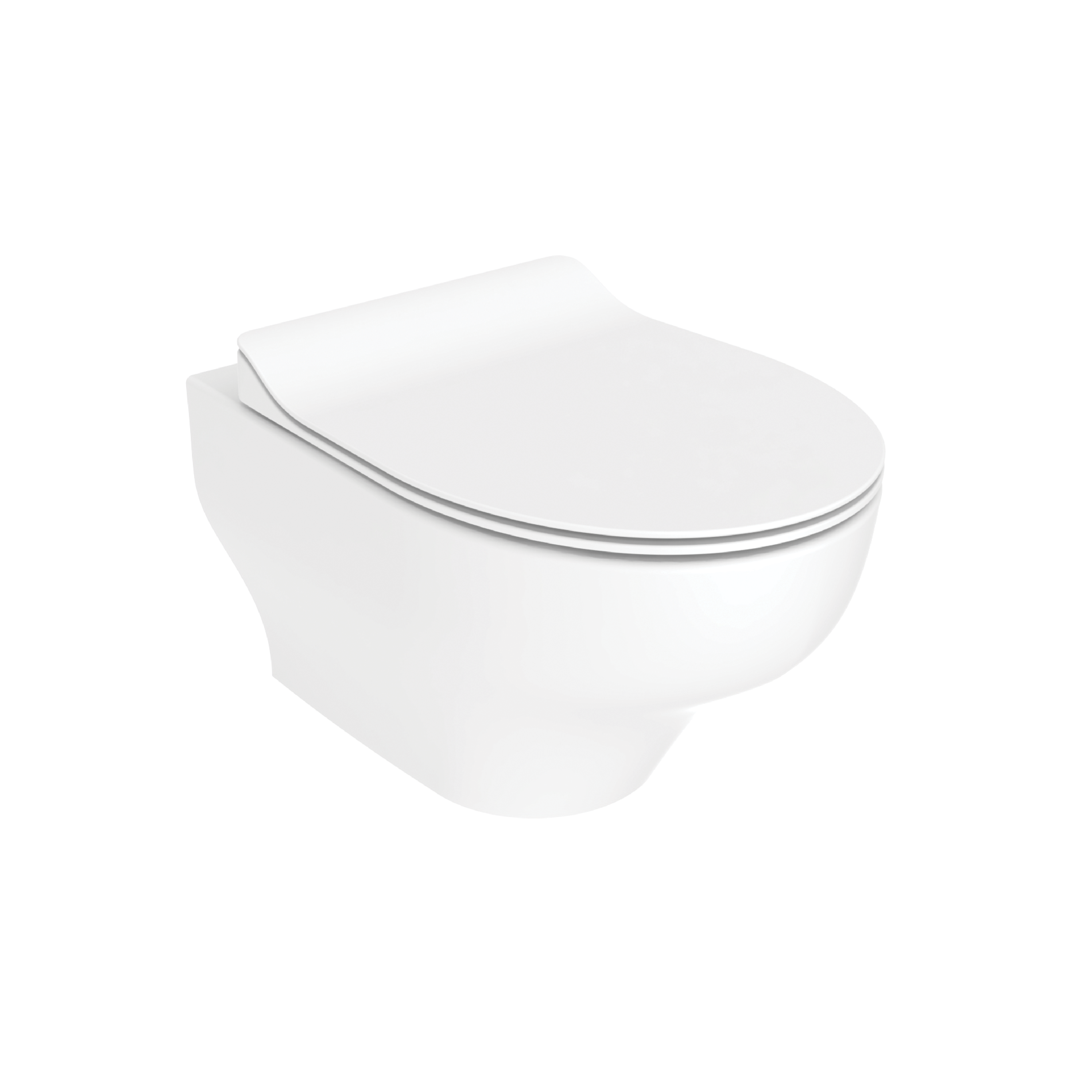 Creavit ness hangtoilet met bidet - tornado flush - randloos - zonder zitting - glanzend wit
