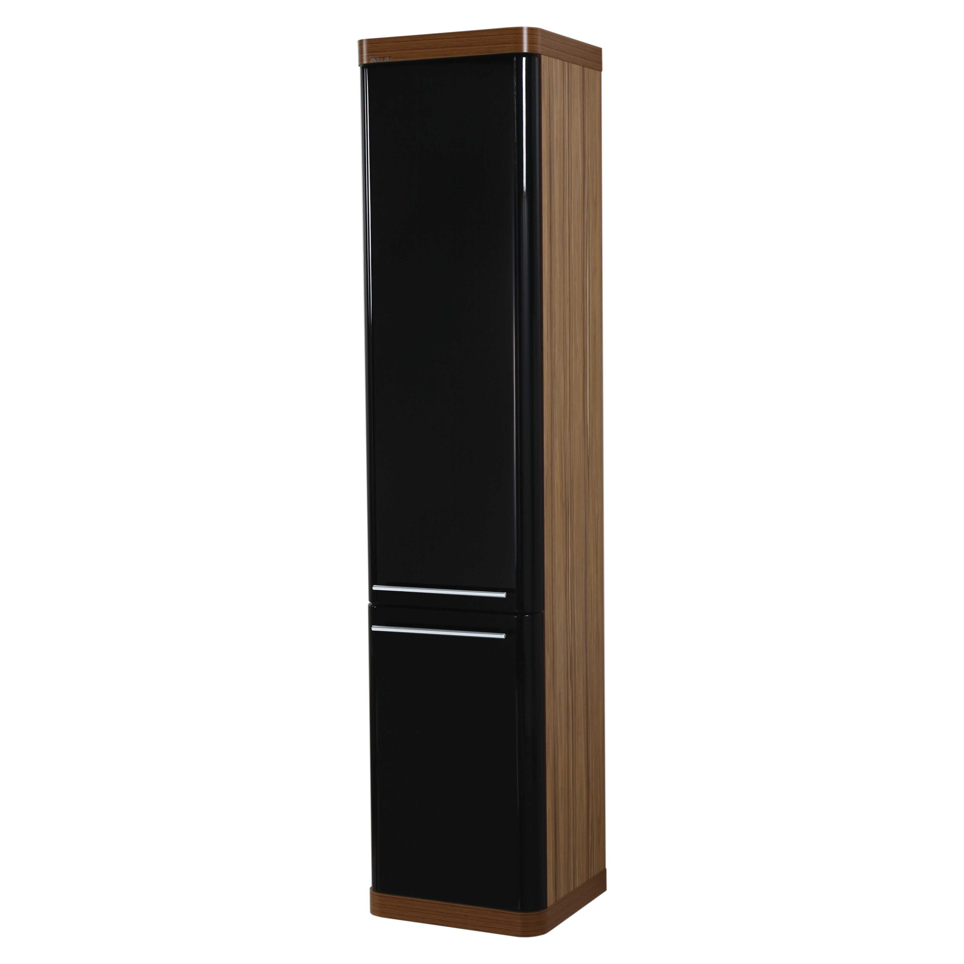 Creavit piano 100 kolomkast (40x180x35cm) - zwart-bruin