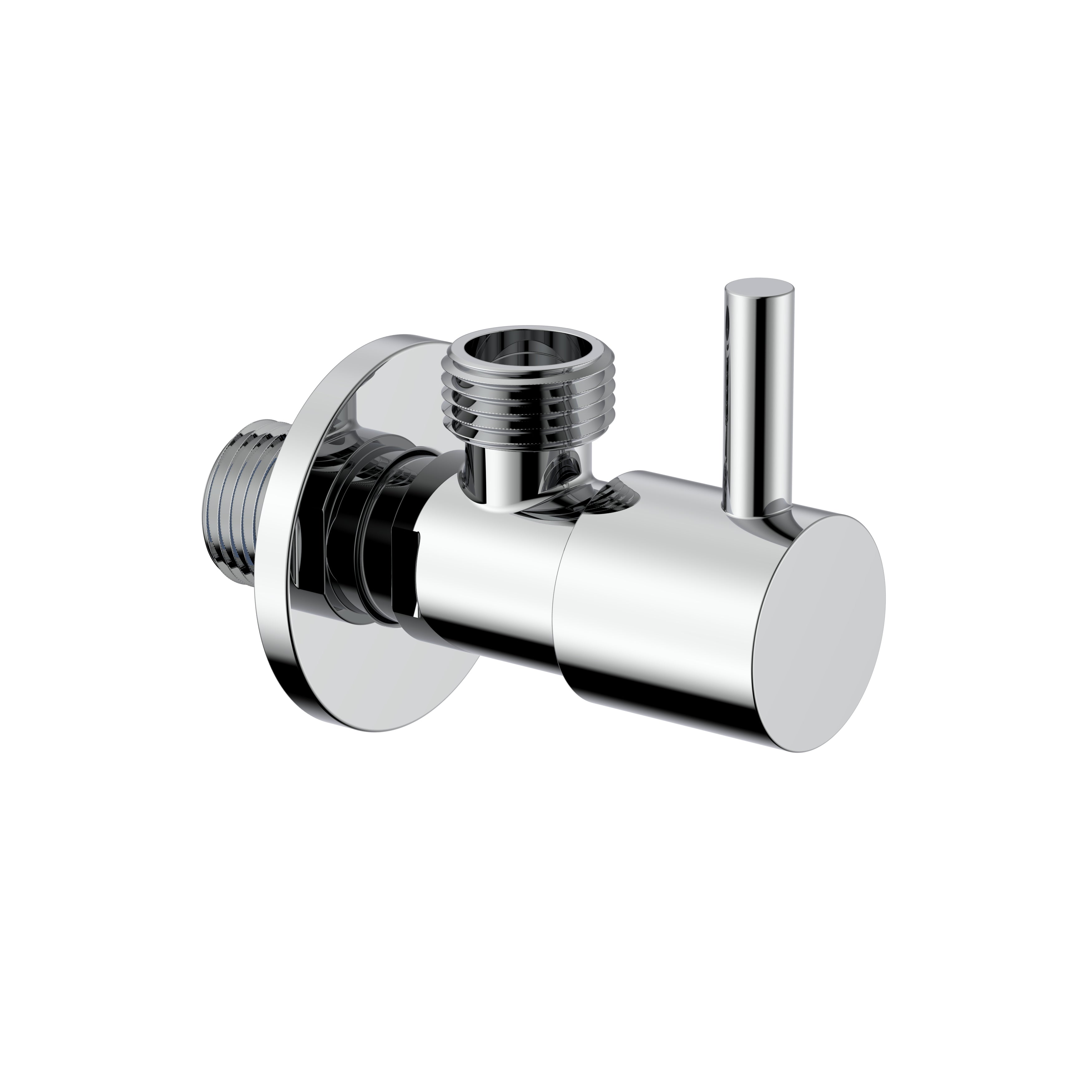 Uniforma hoekstopkraan - 1/2" x 3/8" - chroom