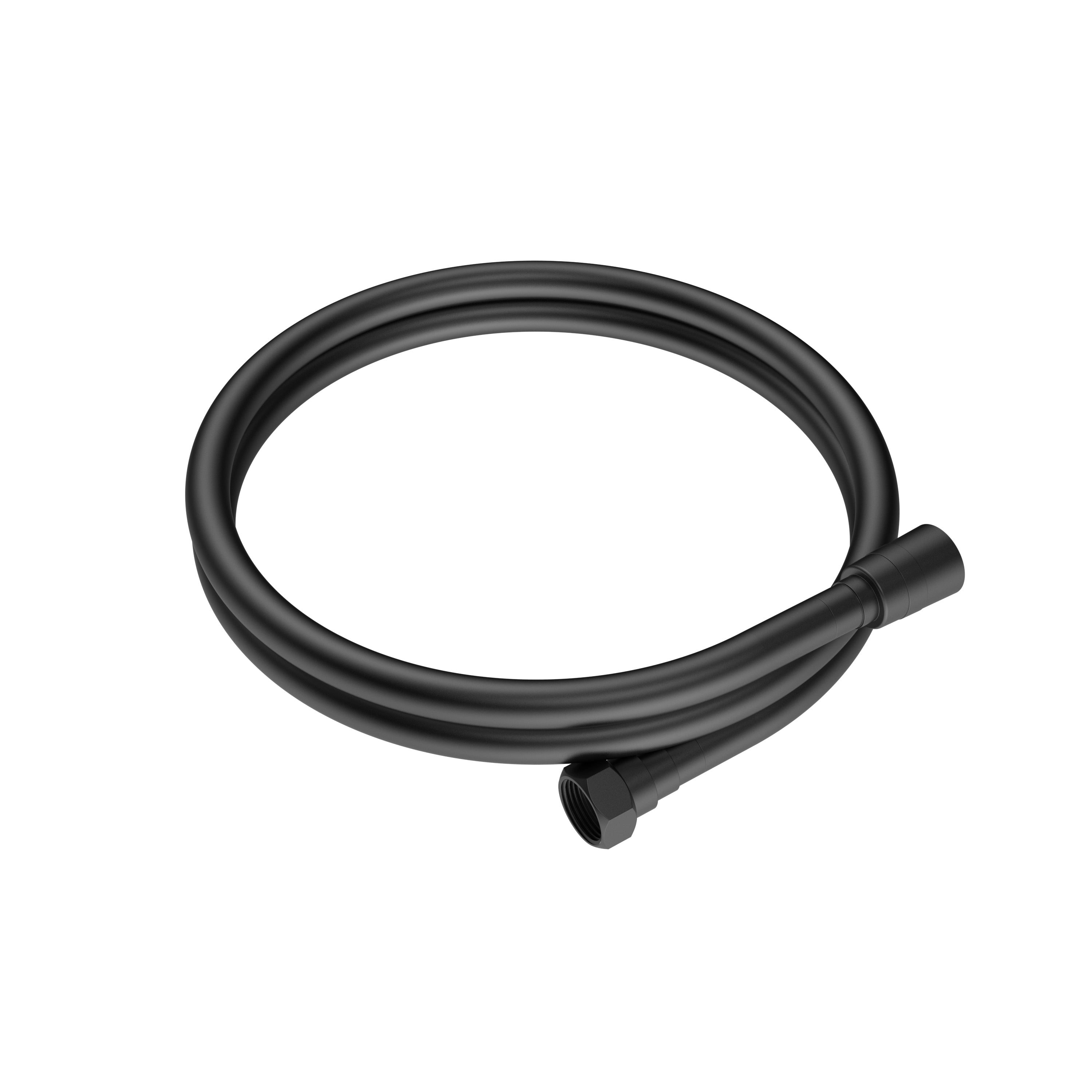 Uniforma doucheslang - 150 cm - soft pvc - mat zwart (pvd)