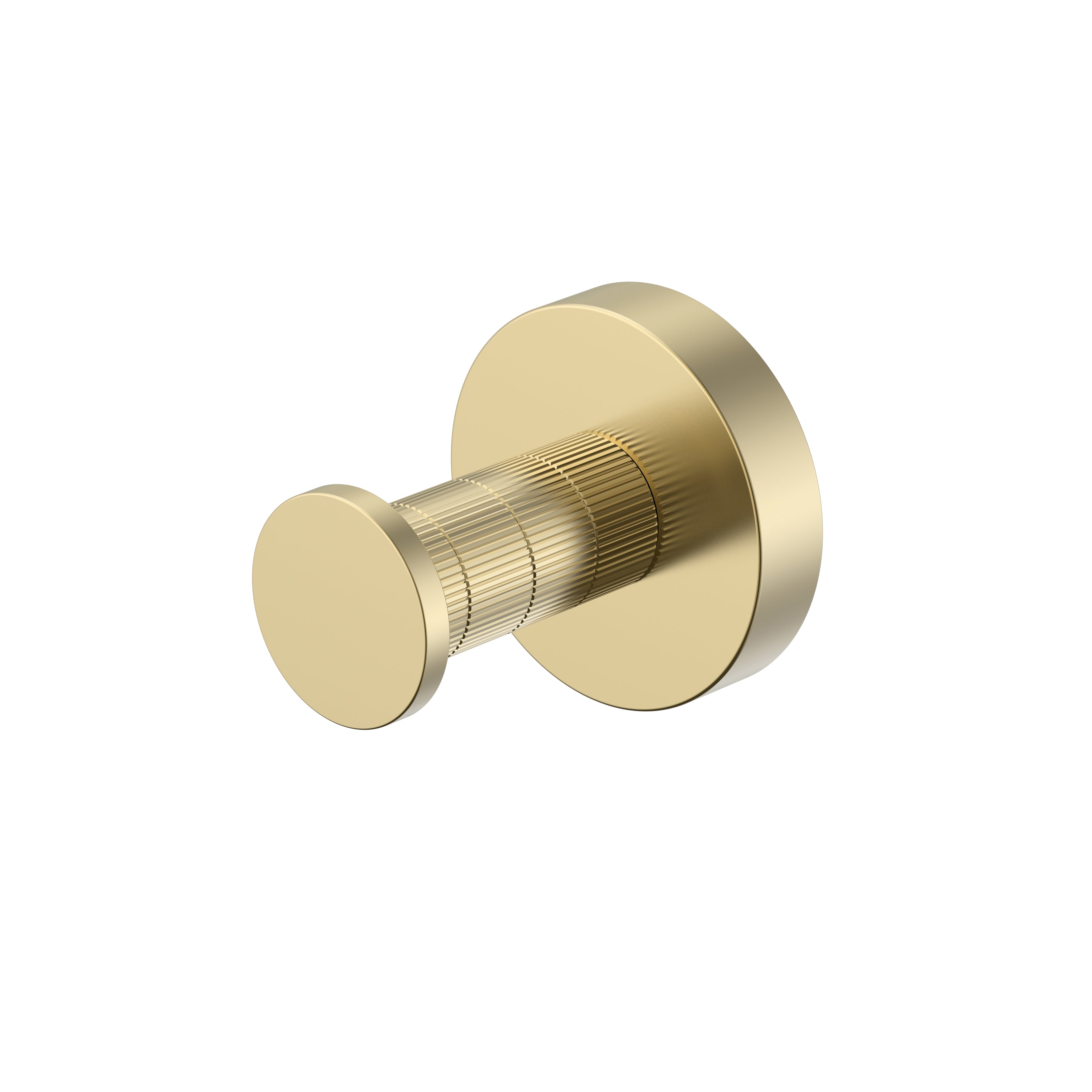 Stria haak - afwerking met ribbelstructuur - geborsteld goud (pvd)