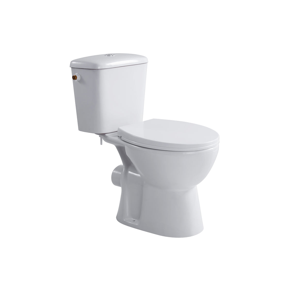 Aloni pro duoblok - staand toilet - randloos - p-trap - muuruitlaat - met reservoir - met spoelmechanisme - dubbele spoelfunc