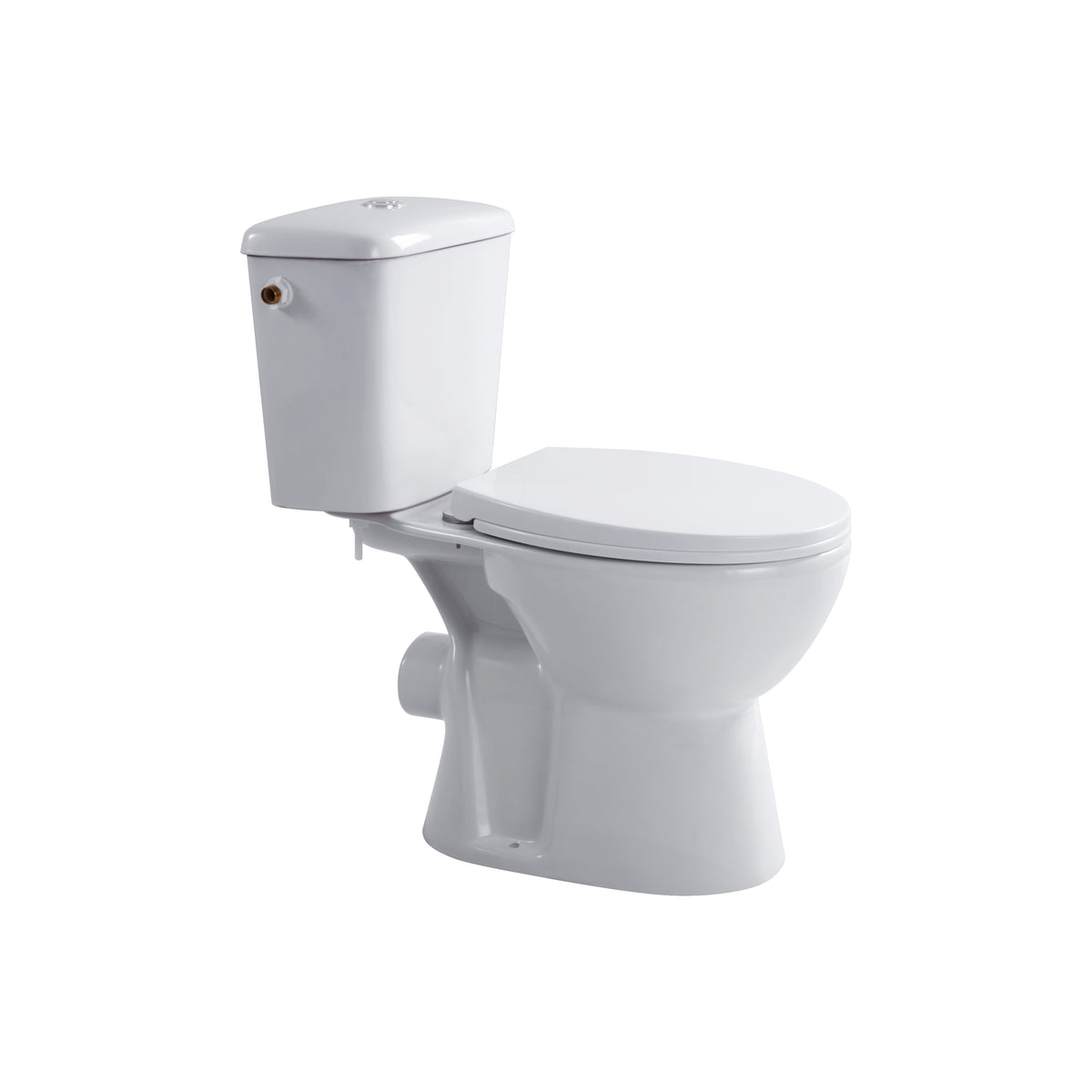 Aloni pro duoblok - staand toilet - randloos - p-trap - muuruitlaat - met reservoir - met spoelmechanisme - dubbele spoelfunc