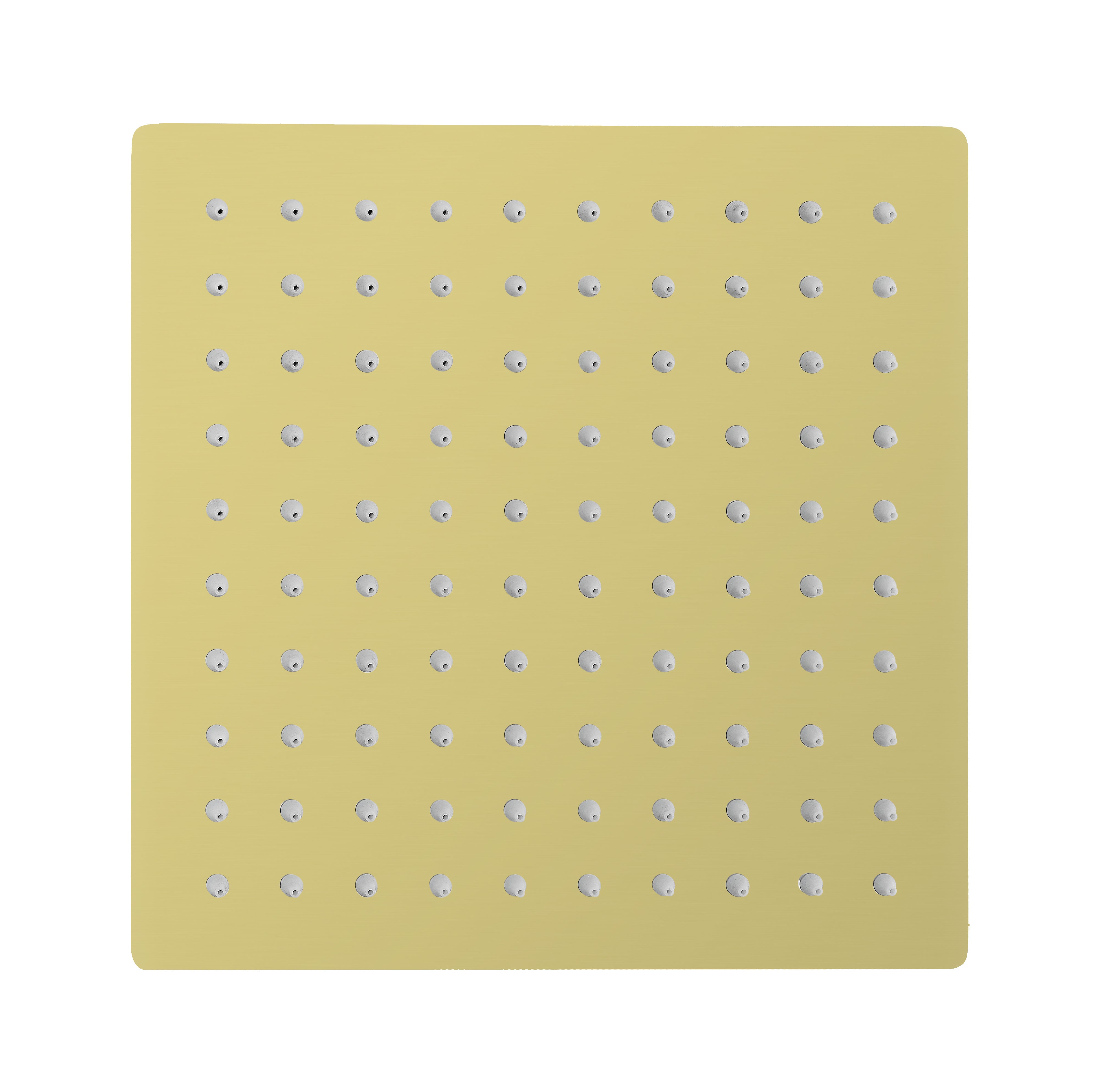 Vierkant rainshower geborsteld goud