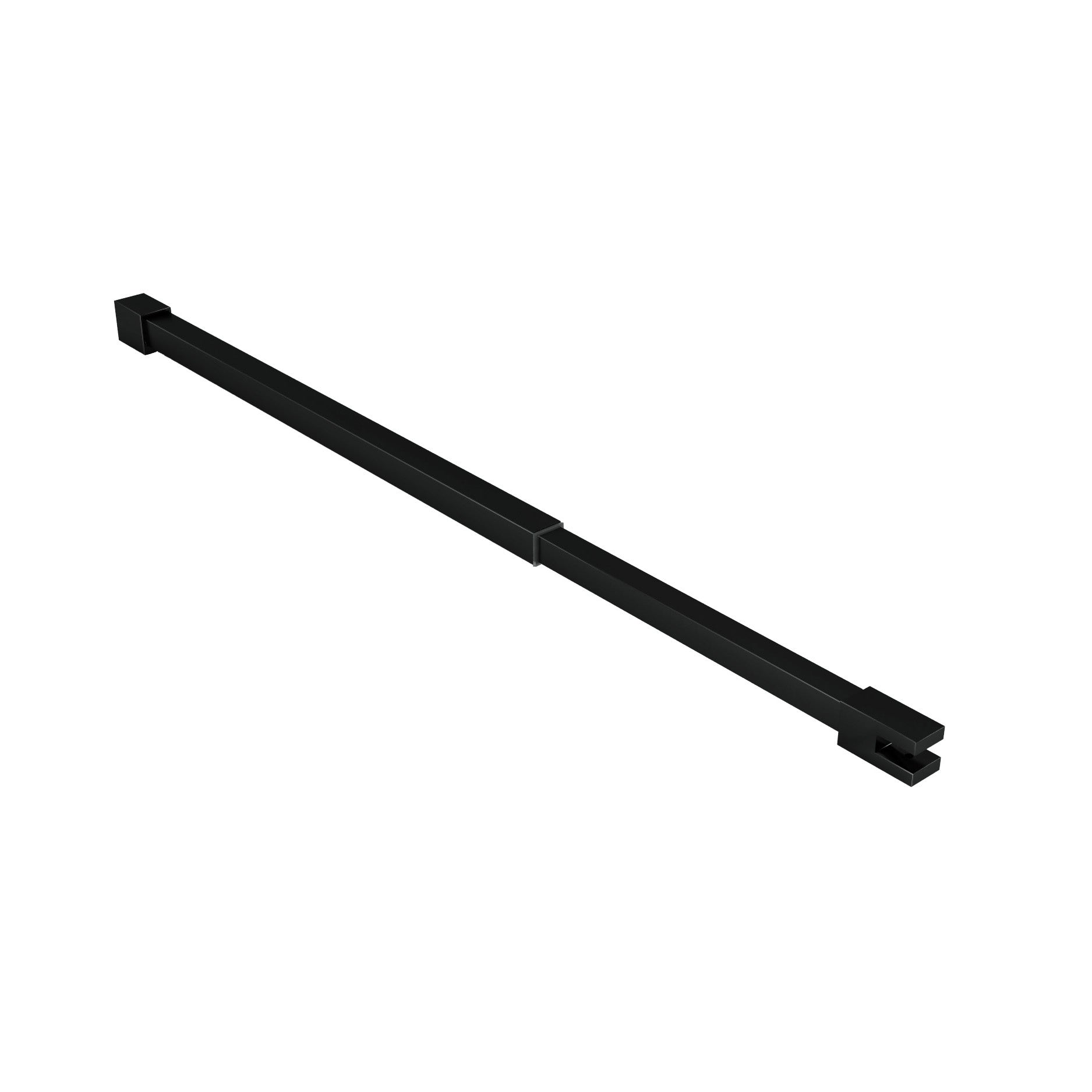 Aloni plafondsteun - verstelbaar - 43-80 cm - mat zwart