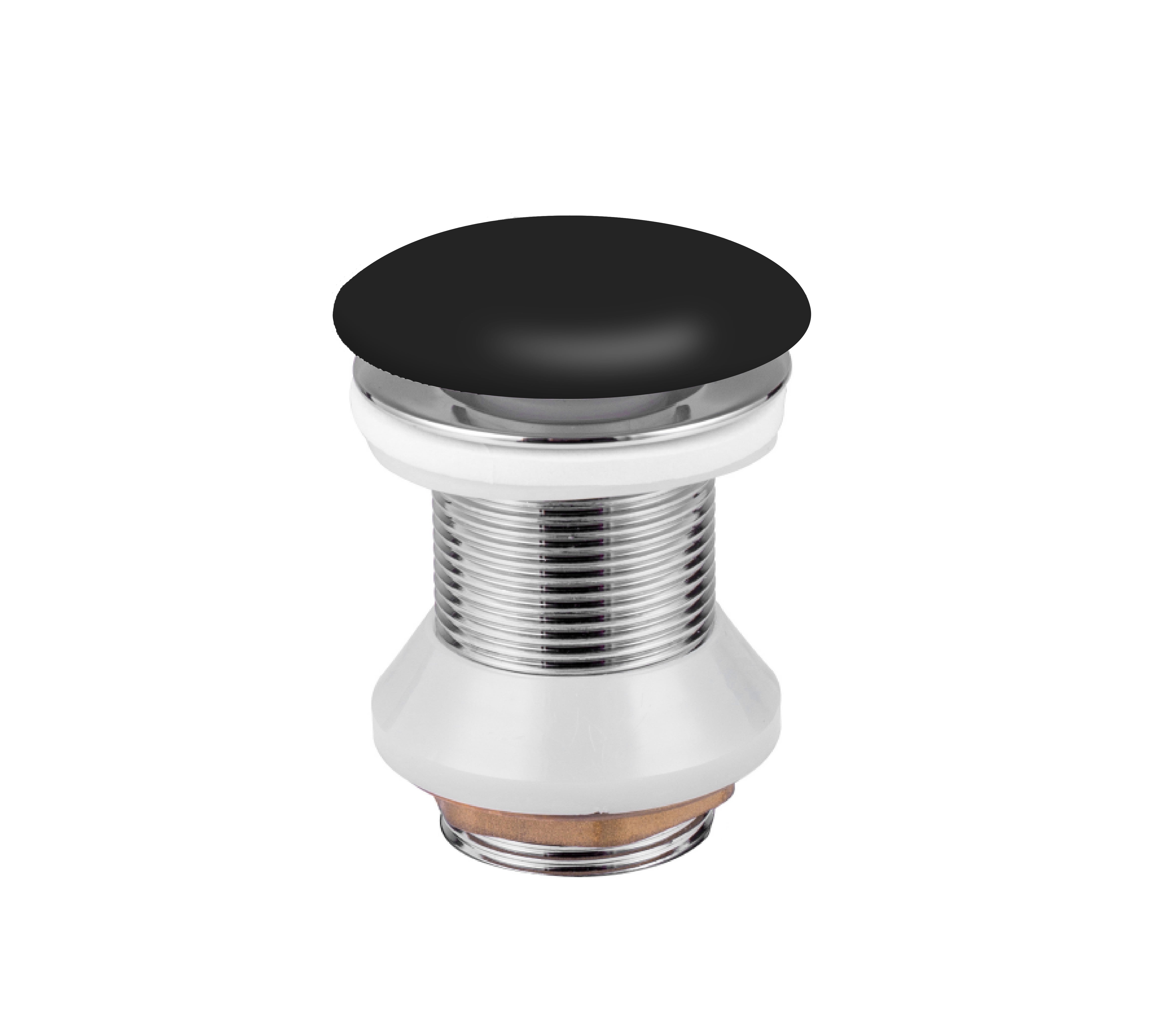 Aloni afvoerplug - click waste - keramiek - 5/4" - mat zwart