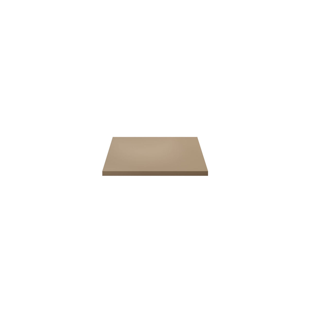 Aloni wastafelblad - zonder kraan- en afvoergat - MDF - 56,4 x 2,5 x 45,5 cm - zand