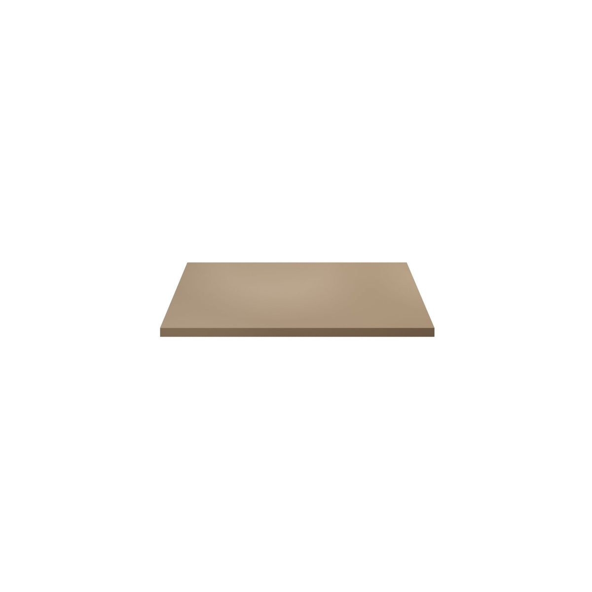 Aloni wastafelblad - zonder kraan- en afvoergat - MDF - 76,4 x 2,5 x 45,5 cm - zand