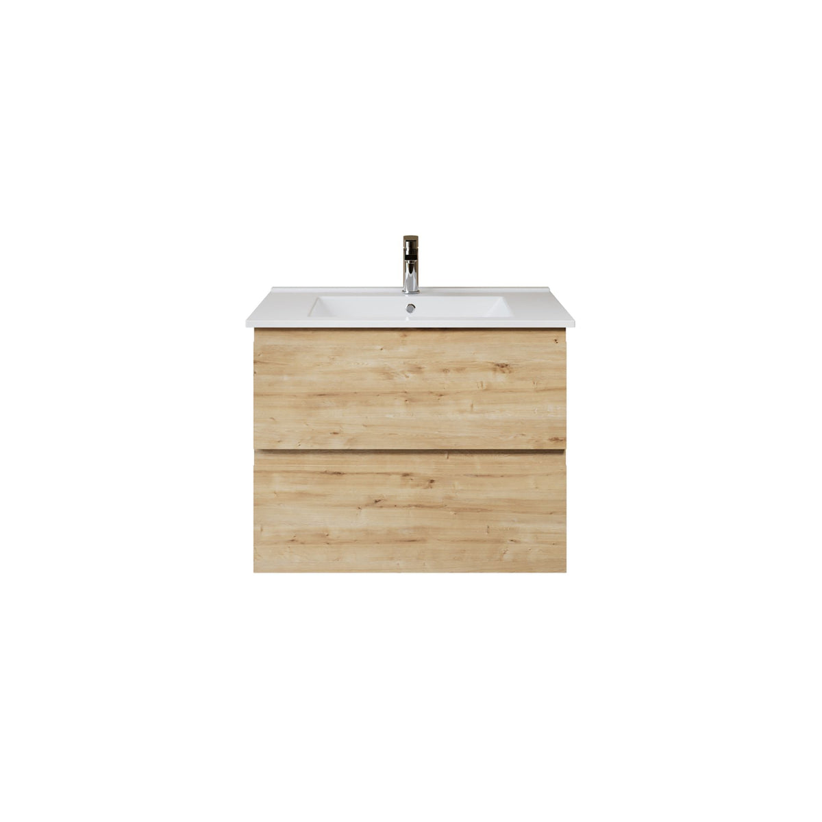 Aloni sally XL wastafelonderkast - 2 lades - softclose - greeploos - 76 x 60x45,3 cm - safir
