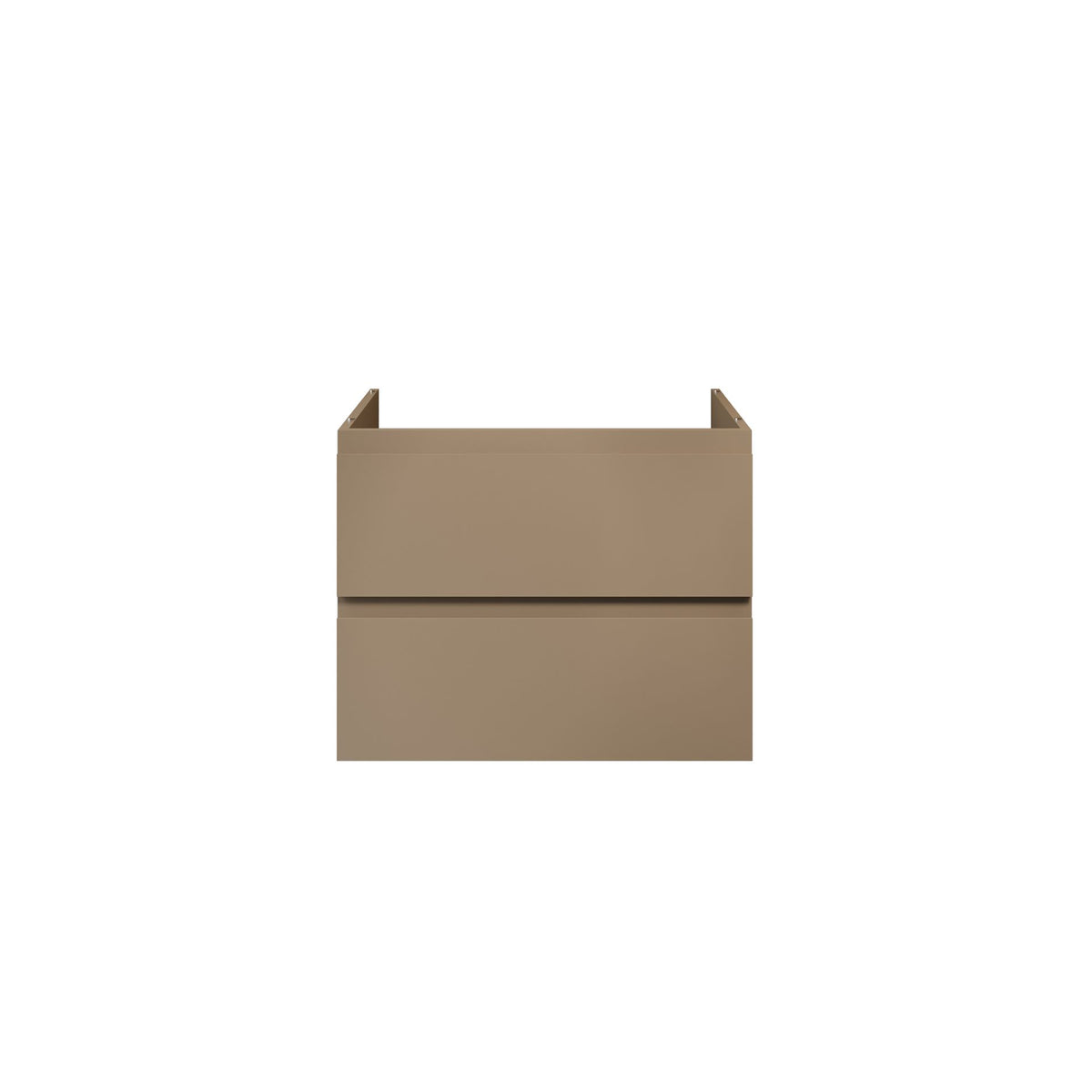Aloni sally XL wastafelonderkast - 2 lades - softclose - greeploos - 76 x 60x45,3 cm - zand