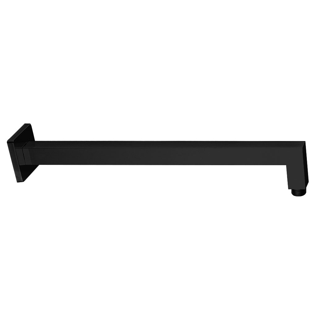Aloni rainshower douchearm mat zwart 37cm