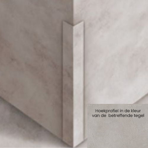 Isodeco Hoekprofiel SPC Wandpanelen Alejandria Stone Mat Medium Greige