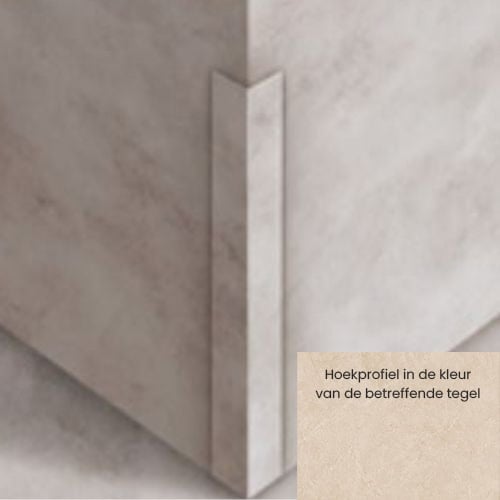 Isodeco Hoekprofiel SPC Wandpanelen Marble Beige Mat