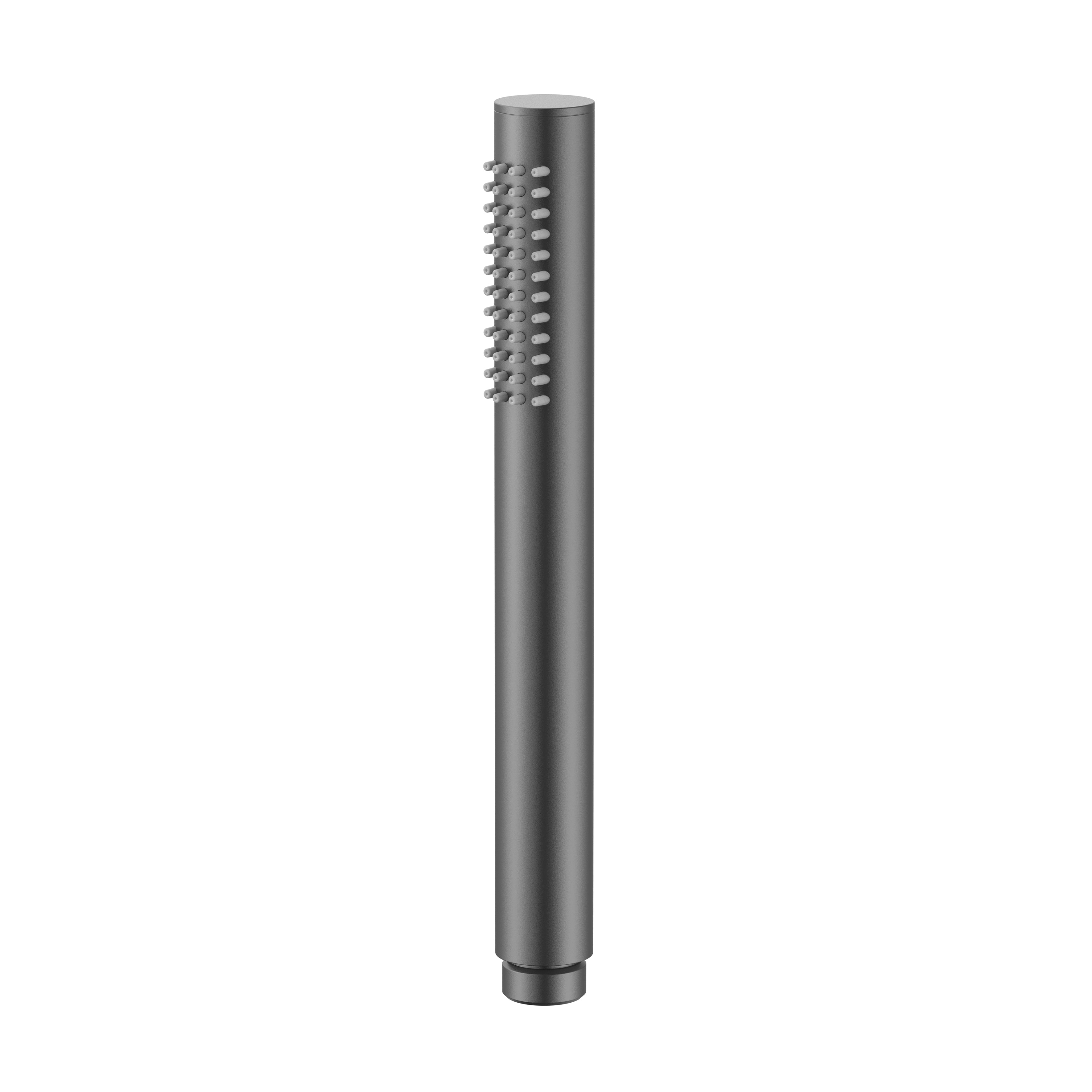 Uniforma handouche - rond - 1 stand - rvs - 21 cm - gunmetal (pvd)