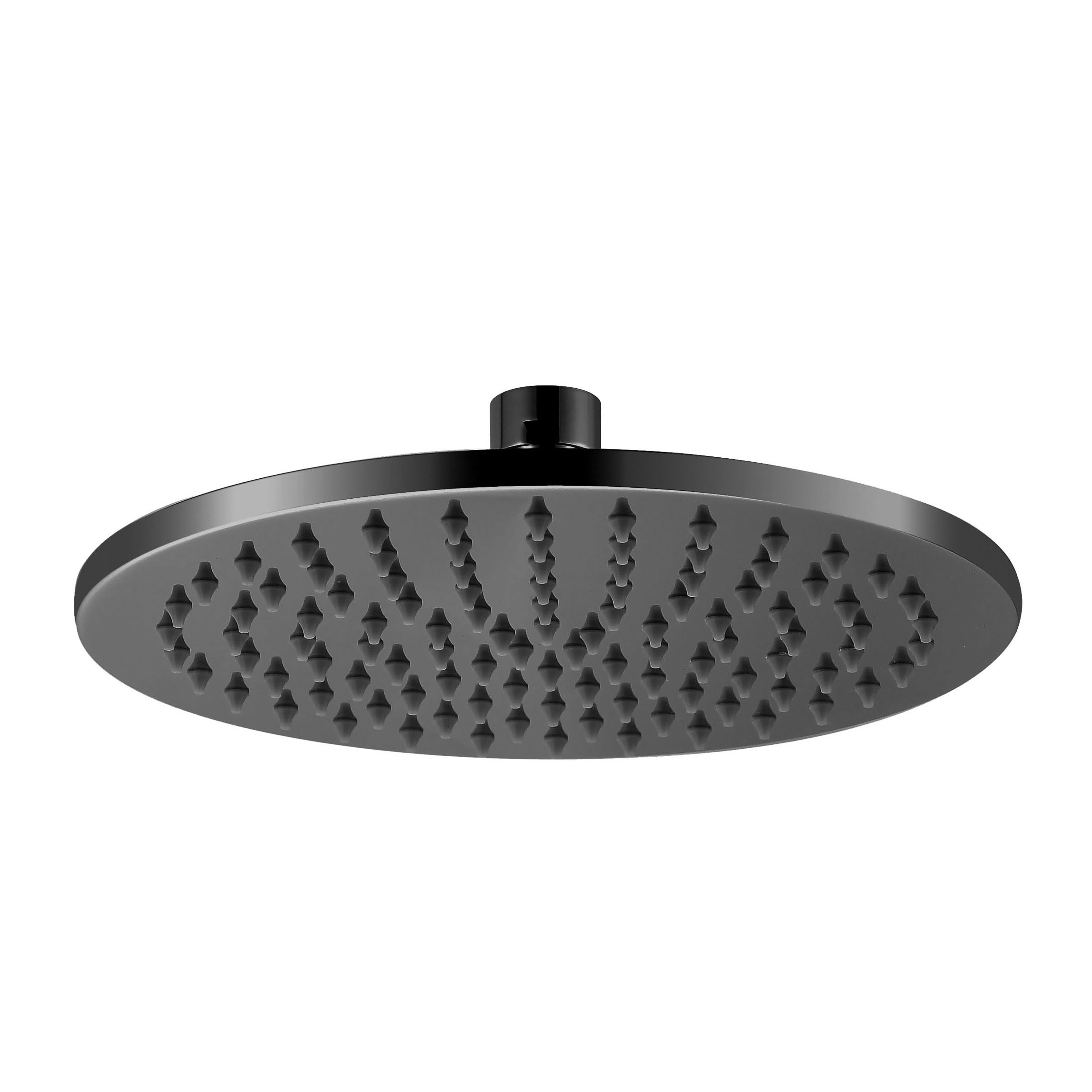 Uniforma hoofddouche - rond - 30 cm - gunmetal (pvd)