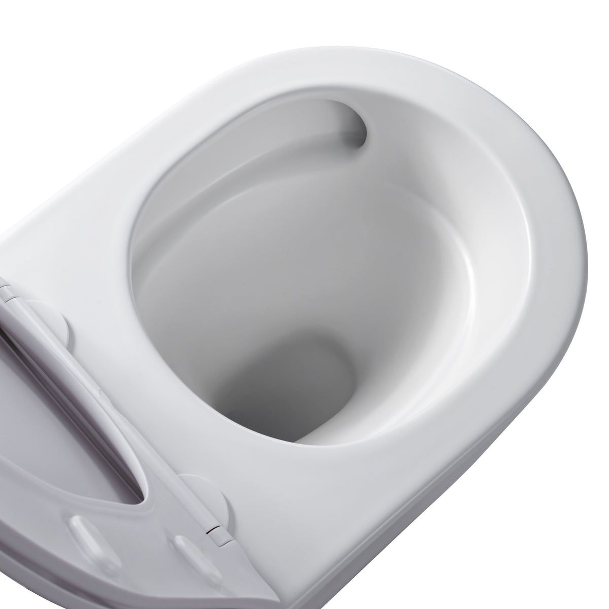 Aloni pro hangtoilet - tornado flush - randloos - met zitting - duroplast - soft close - quick release - compact 49 cm - 36x32x49 cm - glanzend wit