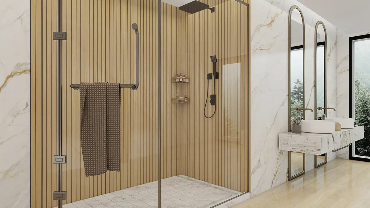Isodeco SPC Plaat Wandpaneel Latten Naturel Eiken
